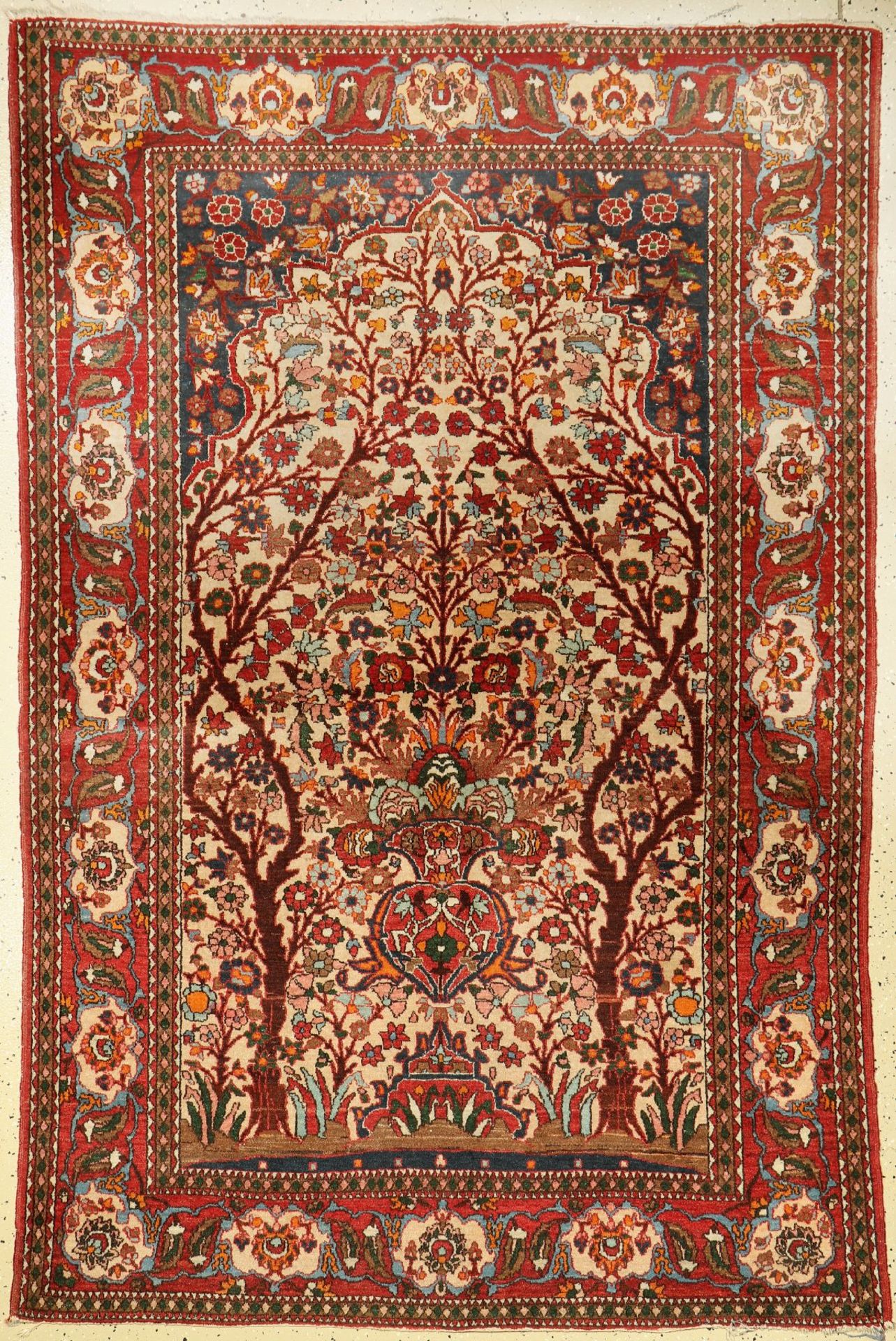 Mobarake, Persien, um 1960, Wolle auf Baumwolle, ca. 209 x 138 cm, EHZ: 3Mobarake Rug, Persia,