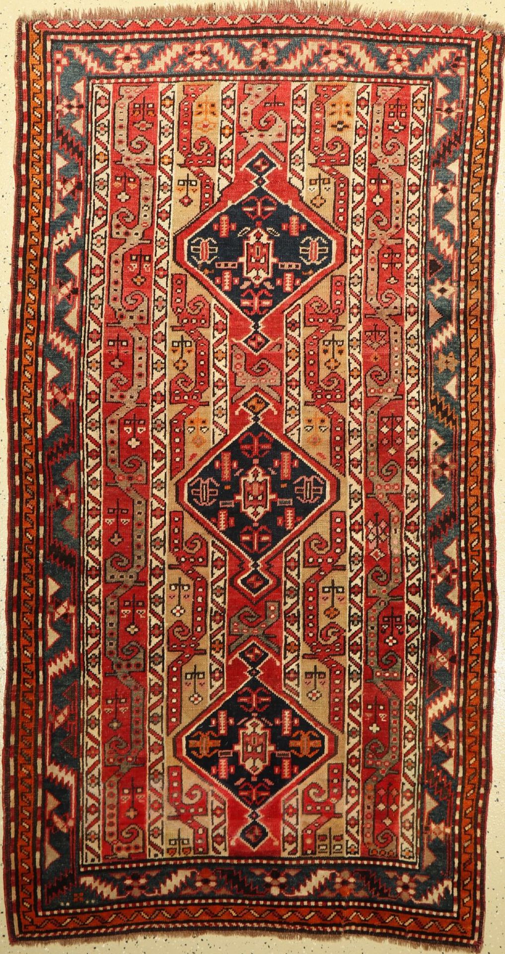 Karabagh alt, Kaukasus, um 1940, Wolle auf Wolle, ca. 197 x 104 cm, EHZ: 3Karabagh Rug, Caucasus,