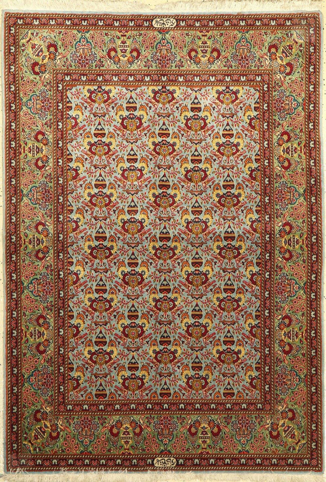 Keschan Kork (Signiert), Persien, ca. 40 Jahre, Korkwolle, ca. 172 x 120 cm, EHZ: 2Keschan Rug (