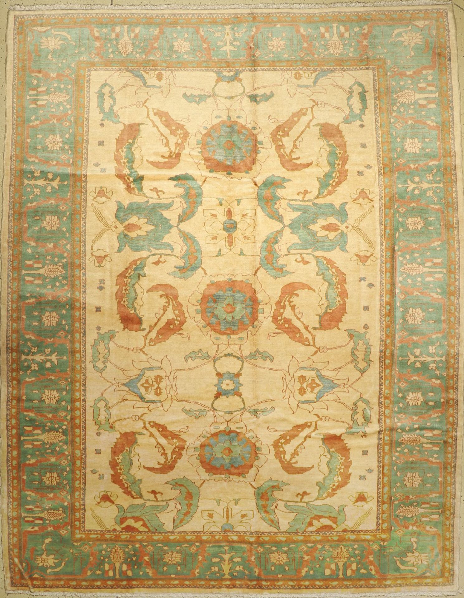 Mahal (Re-Produktion) alt, Persien, ca. 40 Jahre, Wolle auf Baumwolle, ca. 351 x 277 cm,