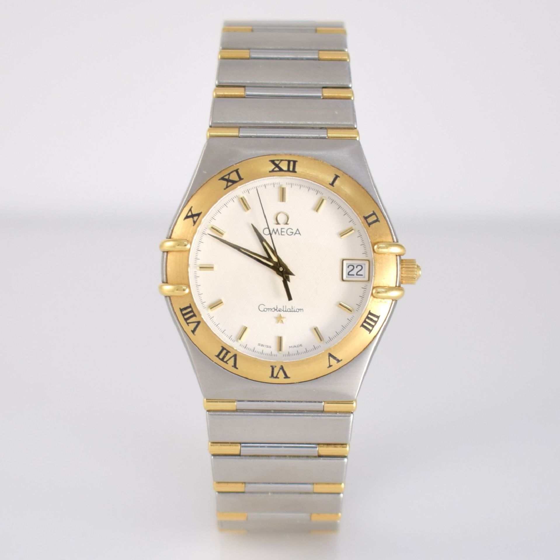 OMEGA Herrenarmbanduhr Serie Constellation, Schweiz um 2002, Ref. 396.1201, Edelstahl/Gold - Image 3 of 7