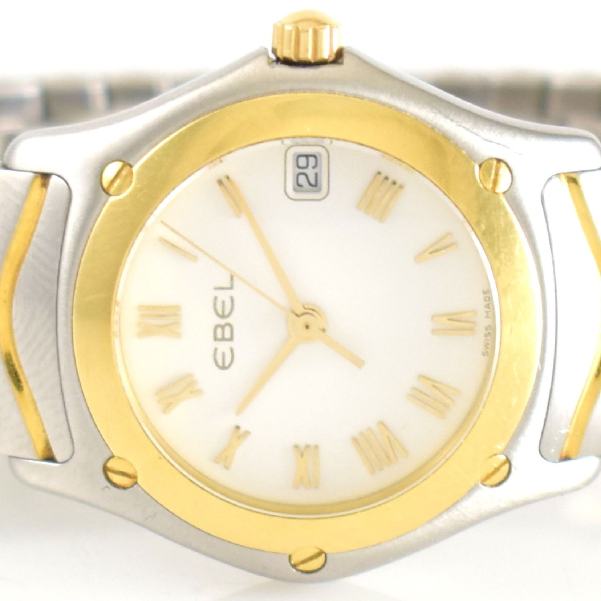 EBEL Classic Wave Damenarmbanduhr in Stahl/GG 750/000, Schweiz um 2005, quarz, orig. Gliederband - Image 2 of 8