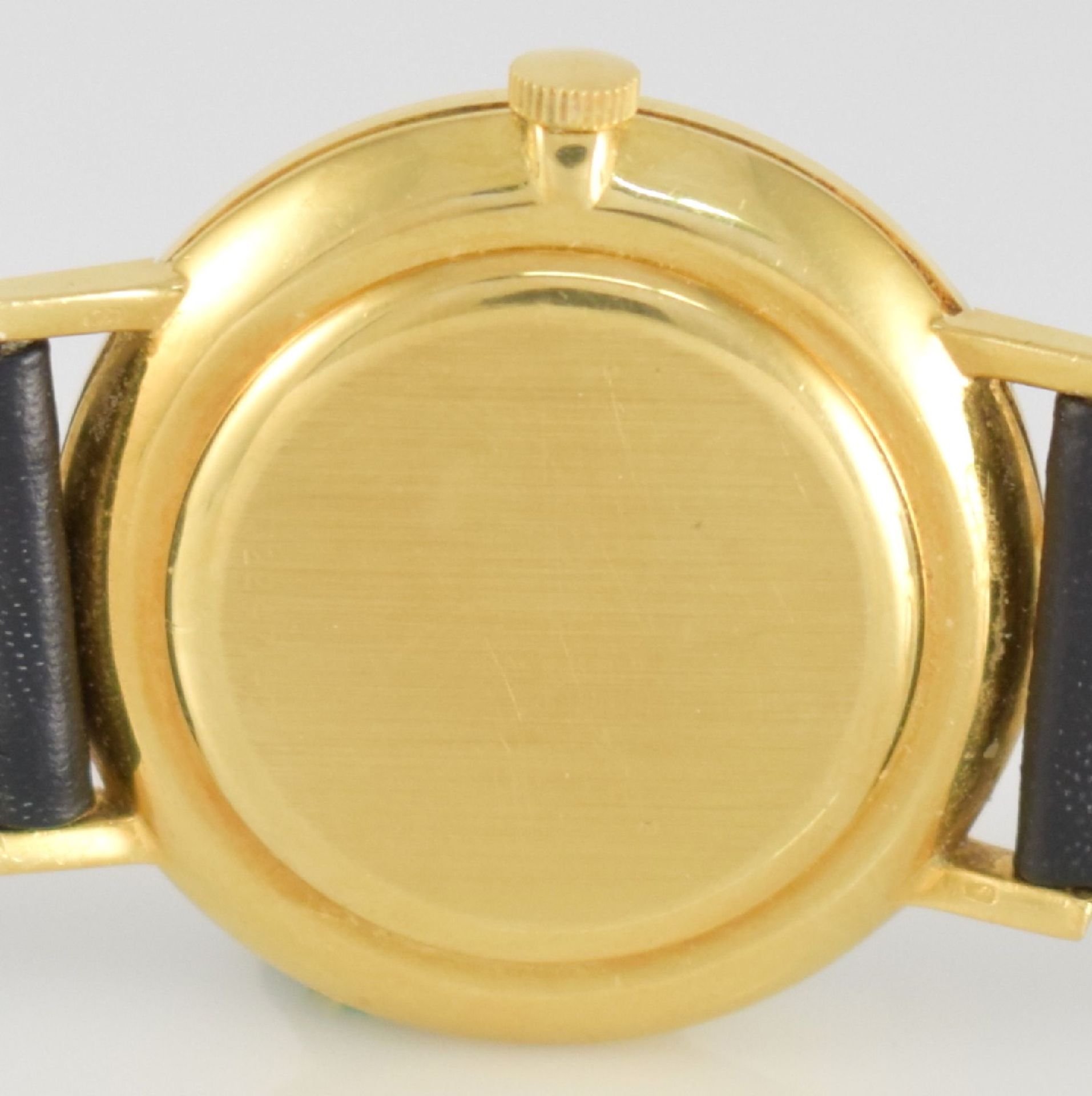 IWC Herrenarmbanduhr in GG 750/000, Schweiz um 1972, Ref. 3031, quarz, Boden & Glasrand aufgedr., - Bild 6 aus 6