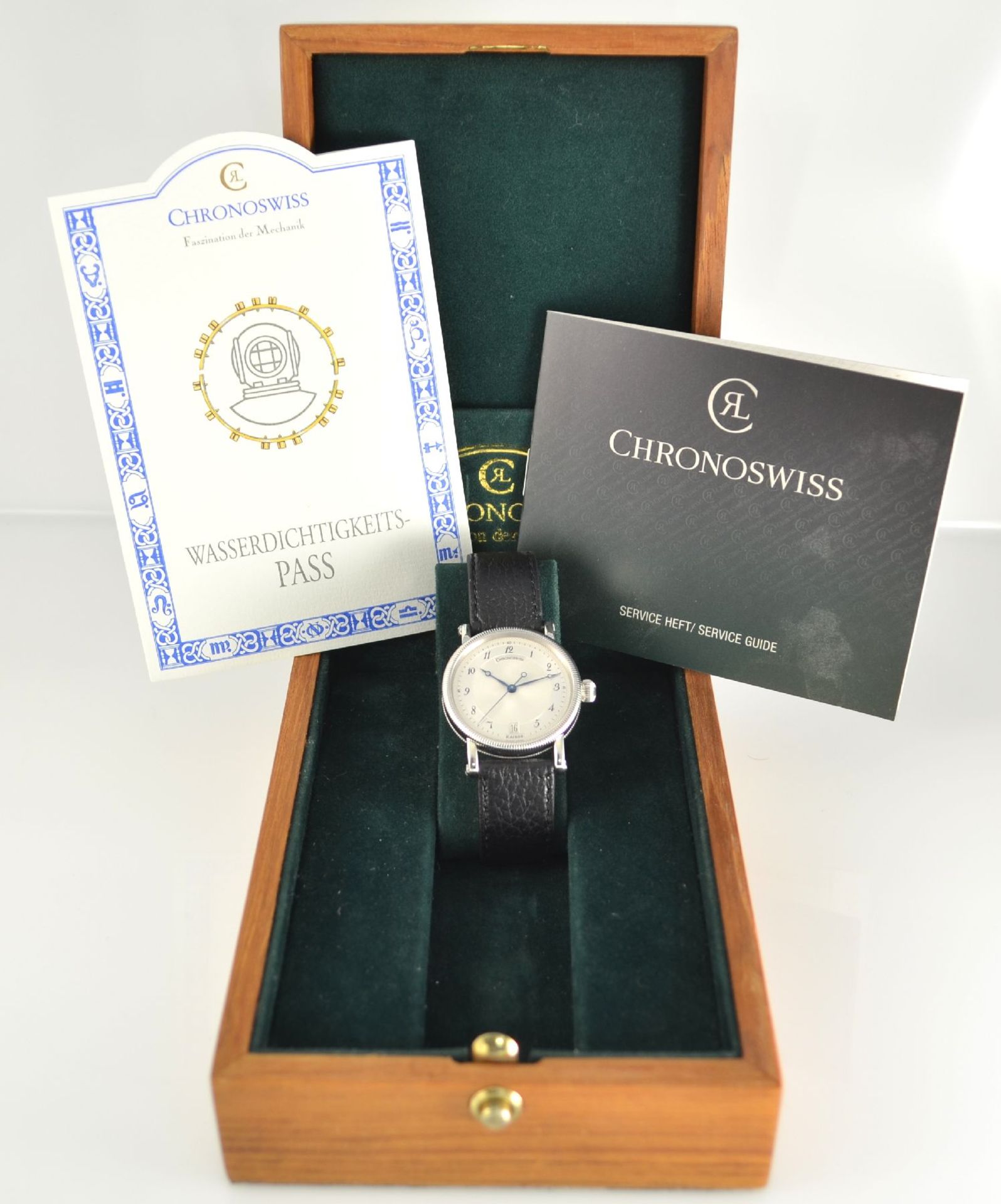 CHRONOSWISS Armbanduhr Serie Kairos, Schweiz um 1992, Automatik, Ref. CH 2823 M, beids. vergl. - Bild 8 aus 8