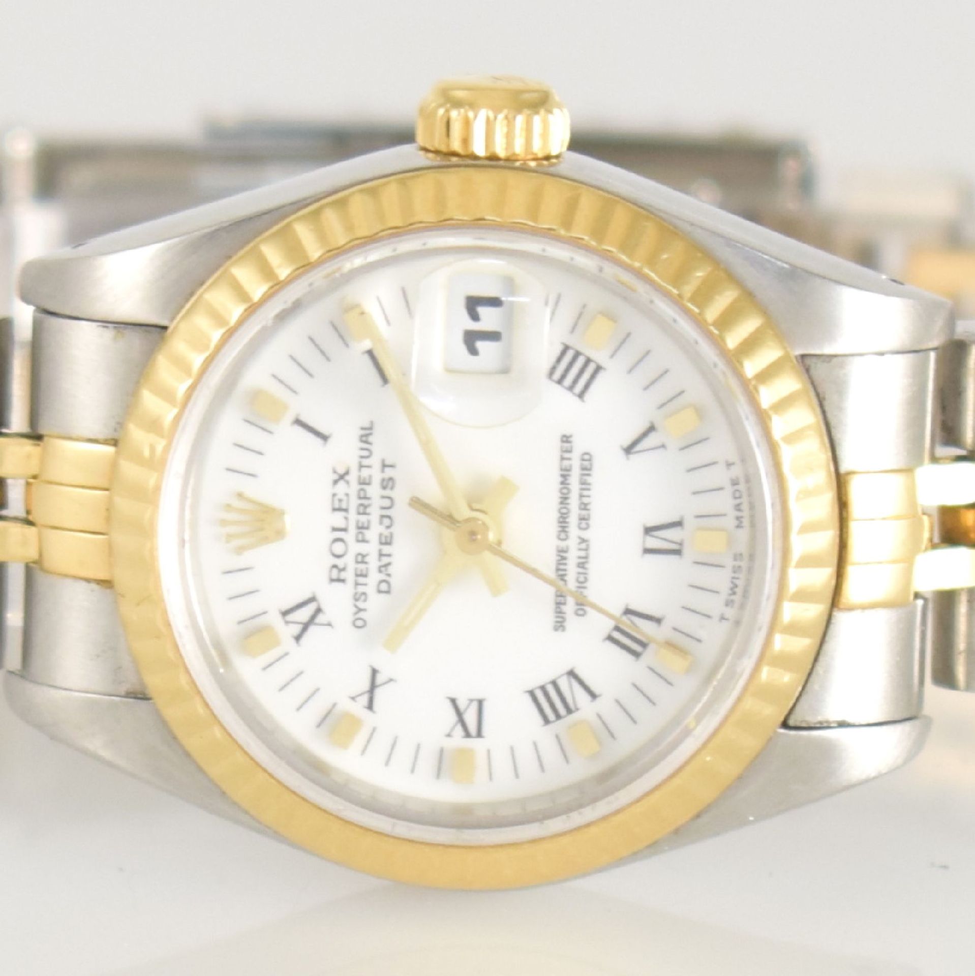 ROLEX Damenarmbanduhr Oyster Perpetual Datejust, Automatik, Ref. 69173, R-Serie, Chronometer der - Image 2 of 9