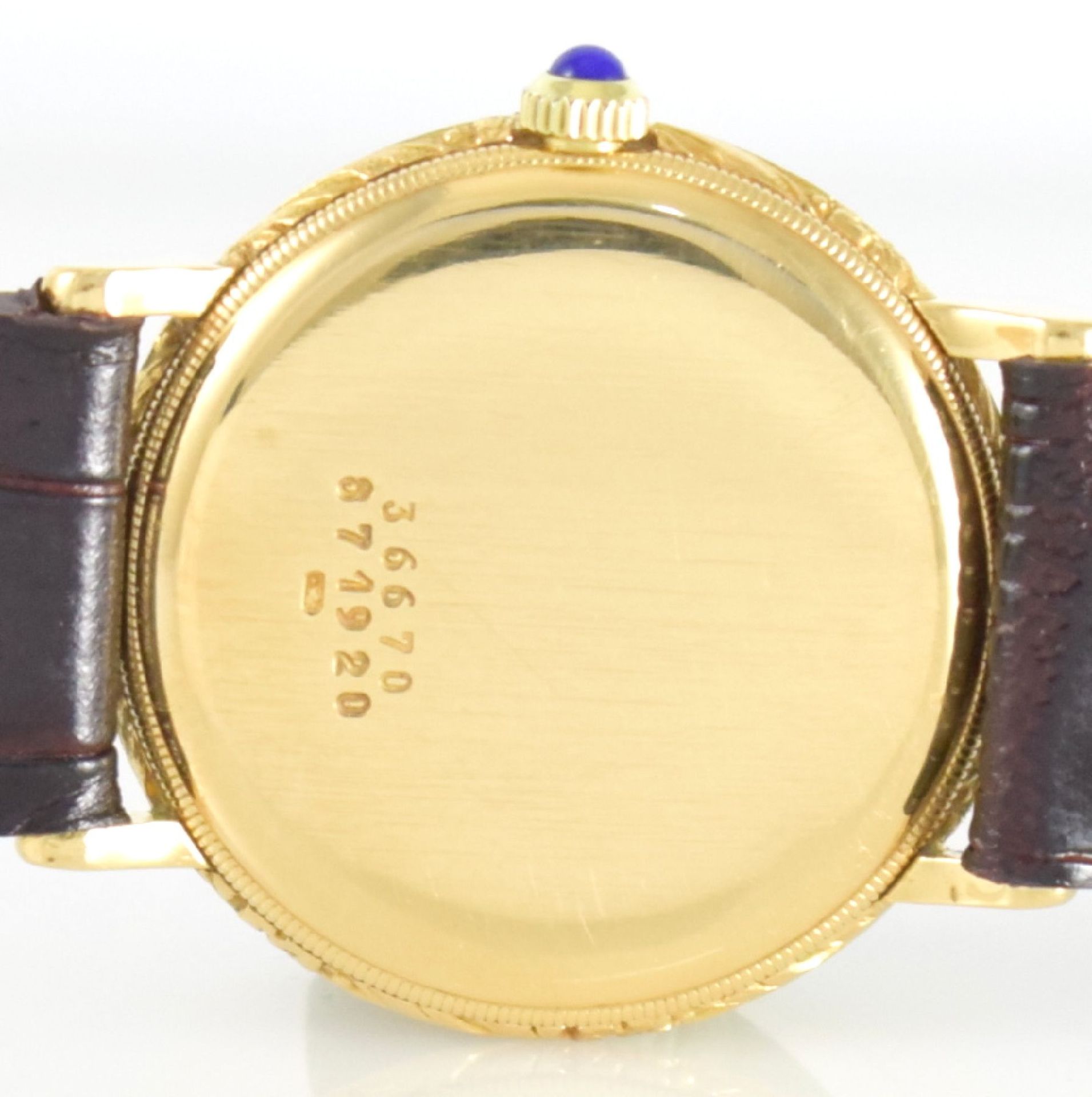 BAUME & MERCIER Damenarmbanduhr in GG 750/000, Schweiz um 1995, Handaufzug, tief-grav. 2- tlg. - Bild 6 aus 9