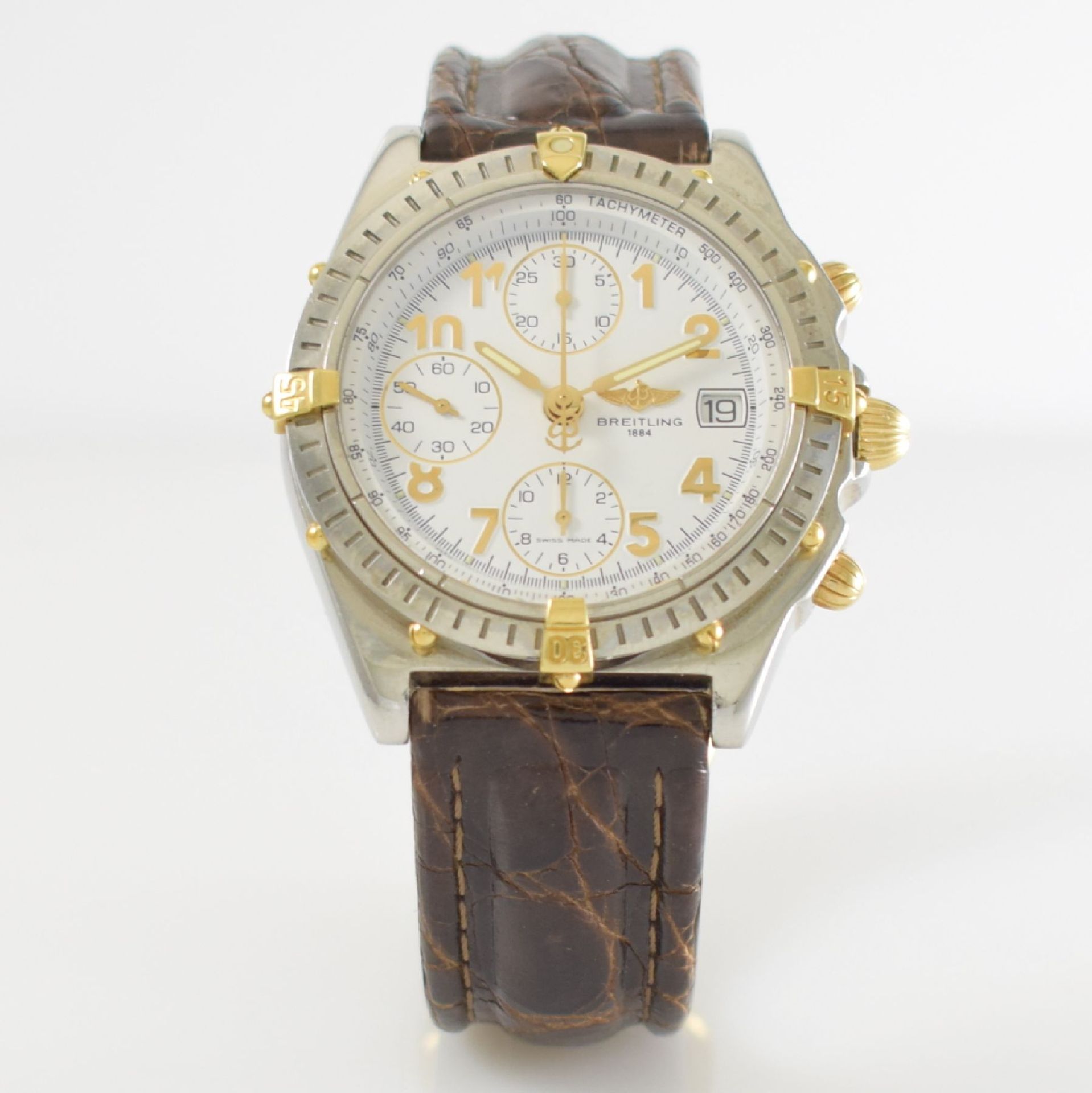 BREITLING Chronomat Herrenarmbanduhr mit Chronograph, Schweiz um 1994, Automatik, verschr. Gehäuse - Bild 3 aus 9