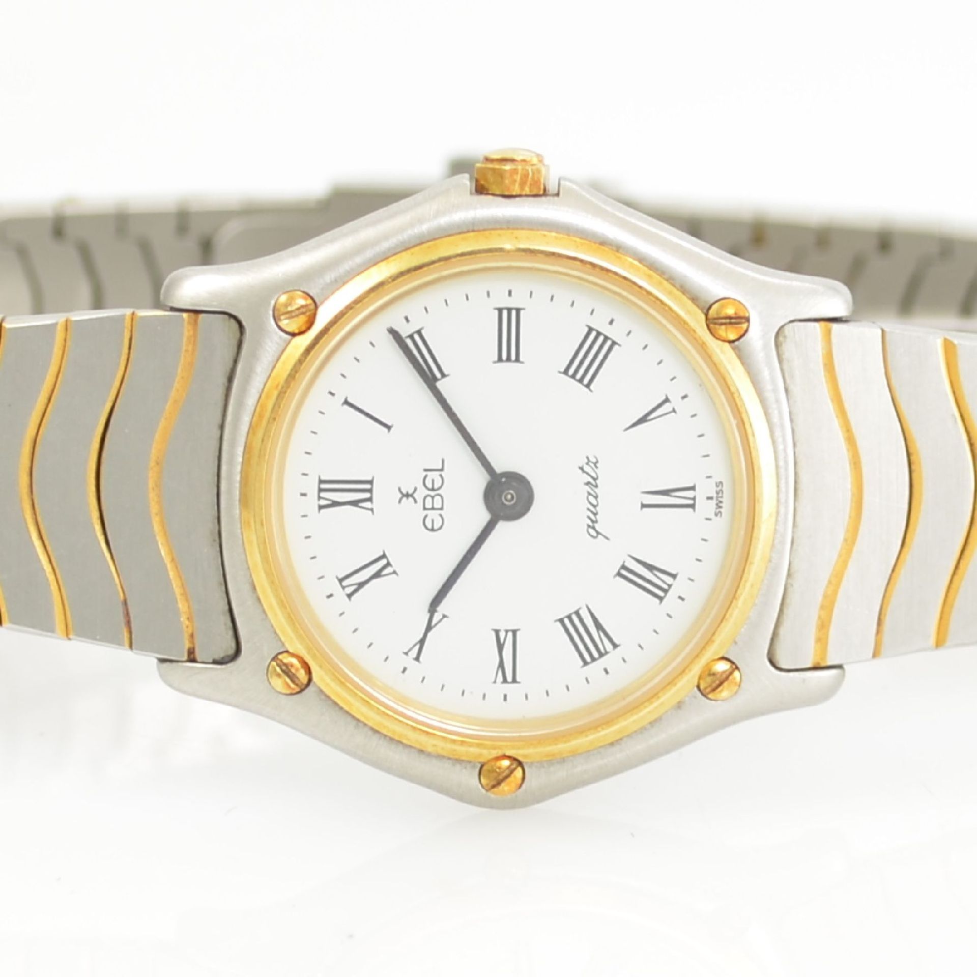 EBEL Sport Classique Damenarmbanduhr, Schweiz um 1990, quarz, Edelstahl/Gold komb., Gold-Lünette 5- - Bild 2 aus 6