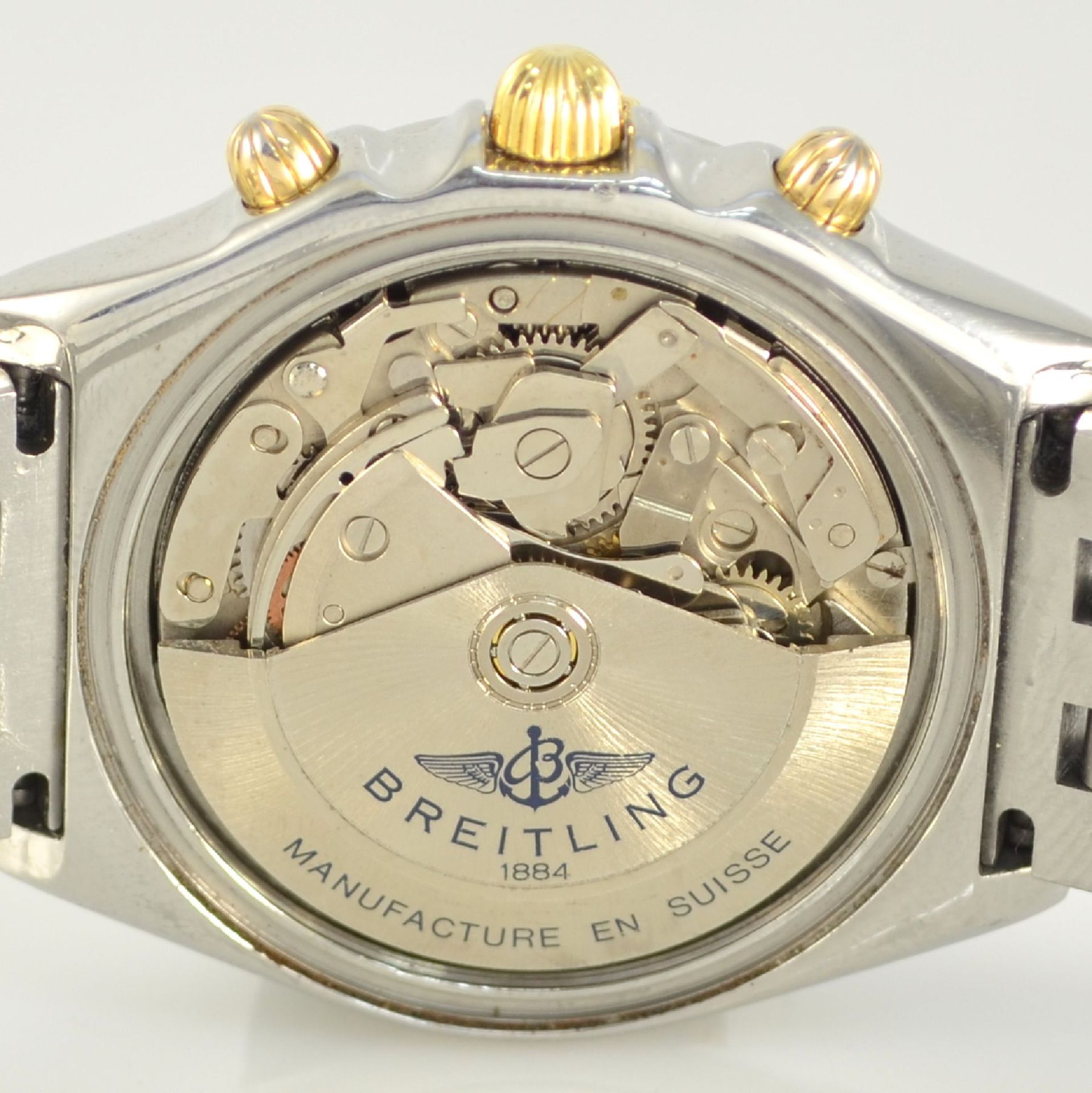 BREITLING Armbandchronograph Chronomat, Automatik, Schweiz um 1998, Ref. B13050, Edelstahlgeh. inkl. - Bild 8 aus 9