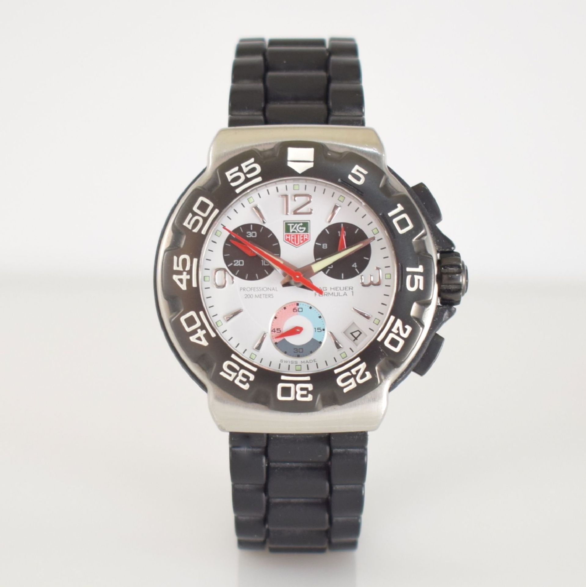 TAG HEUER Formula 1 Armbandchronograph, Schweiz um 2005, Ref. CAC 1111-0, quarz, verschr. - Bild 3 aus 8