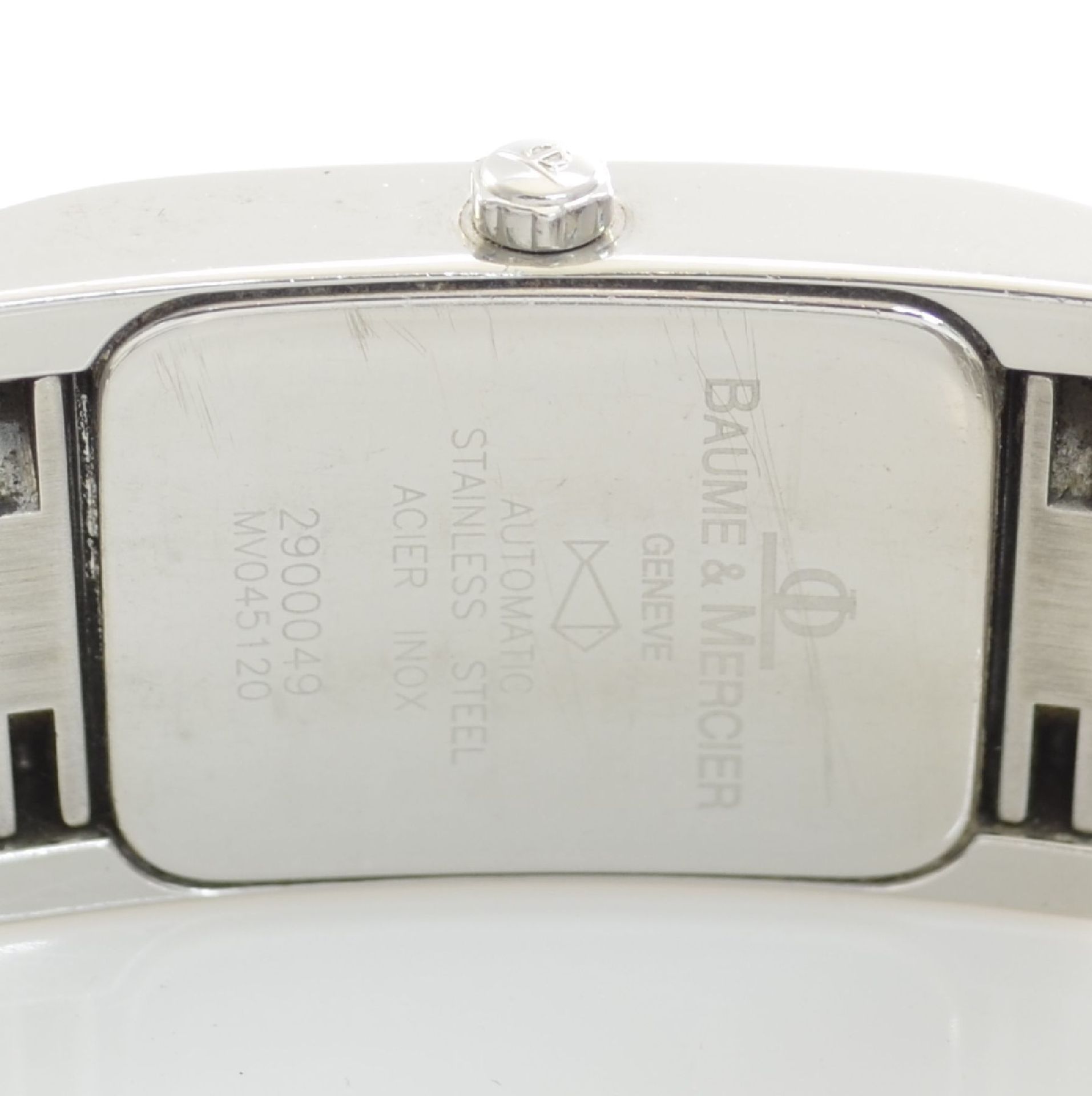 BAUME & MERCIER Armbanduhr Hampton, Automatik, Ref. MV045120, Edelstahlgeh. inkl. Gliederband m. - Bild 7 aus 8