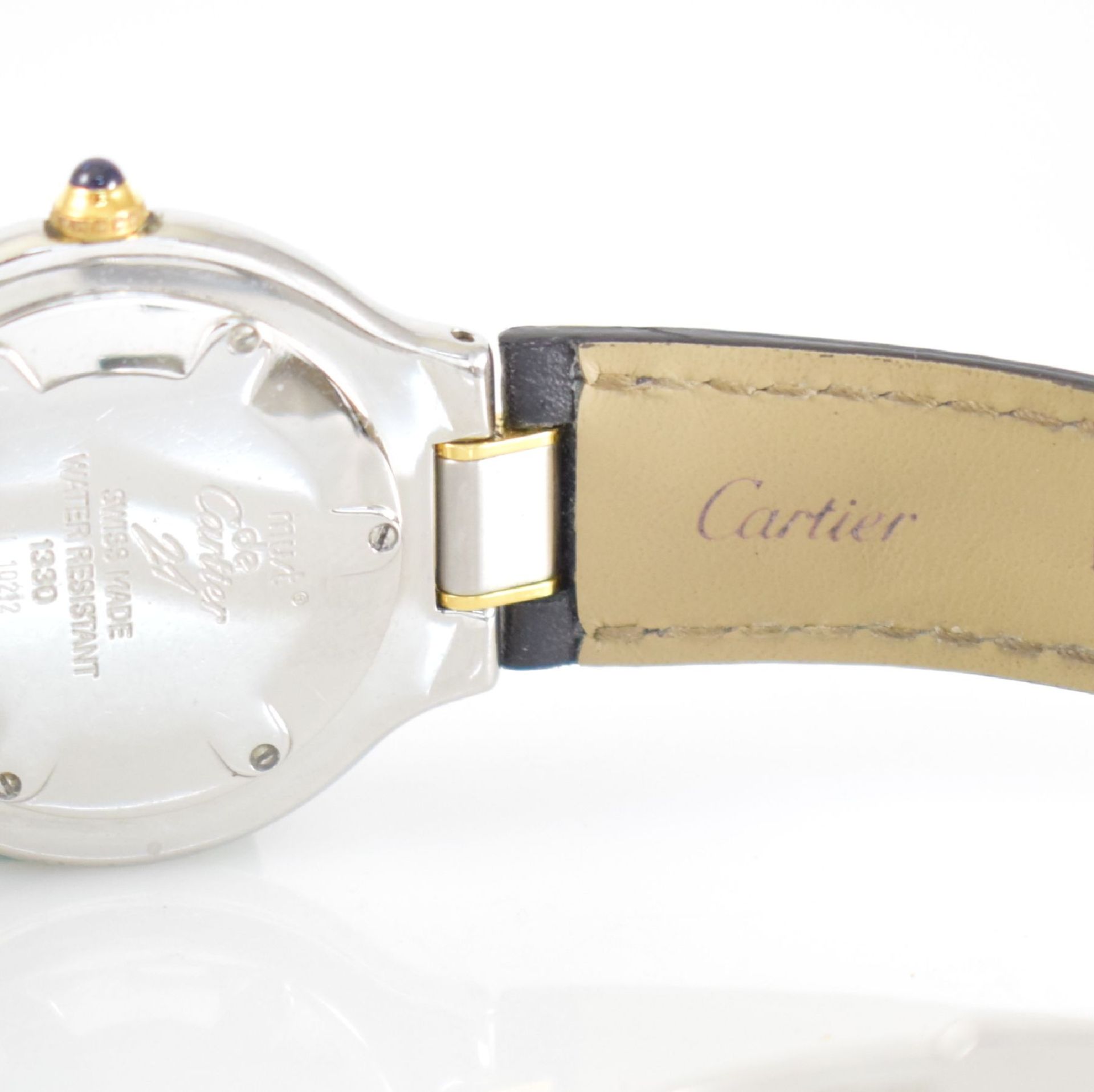 CARTIER Damenarmbanduhr Linie 21, Schweiz um 2000, Ref. 1330, quarz, Edelstahlgeh. inkl. orig. - Bild 7 aus 9