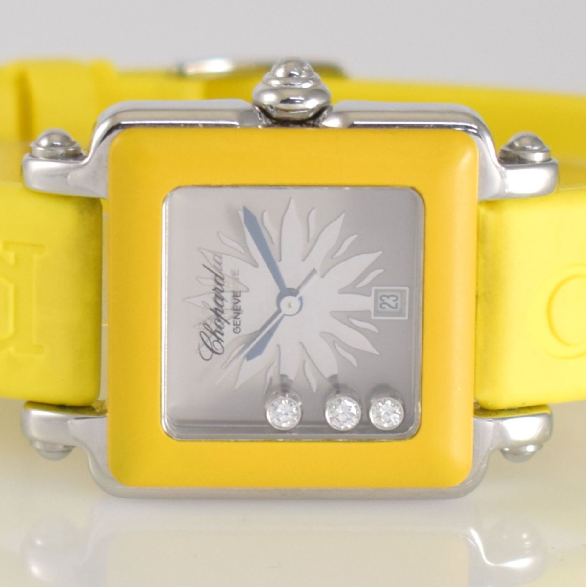 CHOPARD Be Happy 2 Damenarmbanduhr, Schweiz um 2008, ref. 27/8896-405, quarz, Edelstahlgeh. m. 6- - Bild 2 aus 7