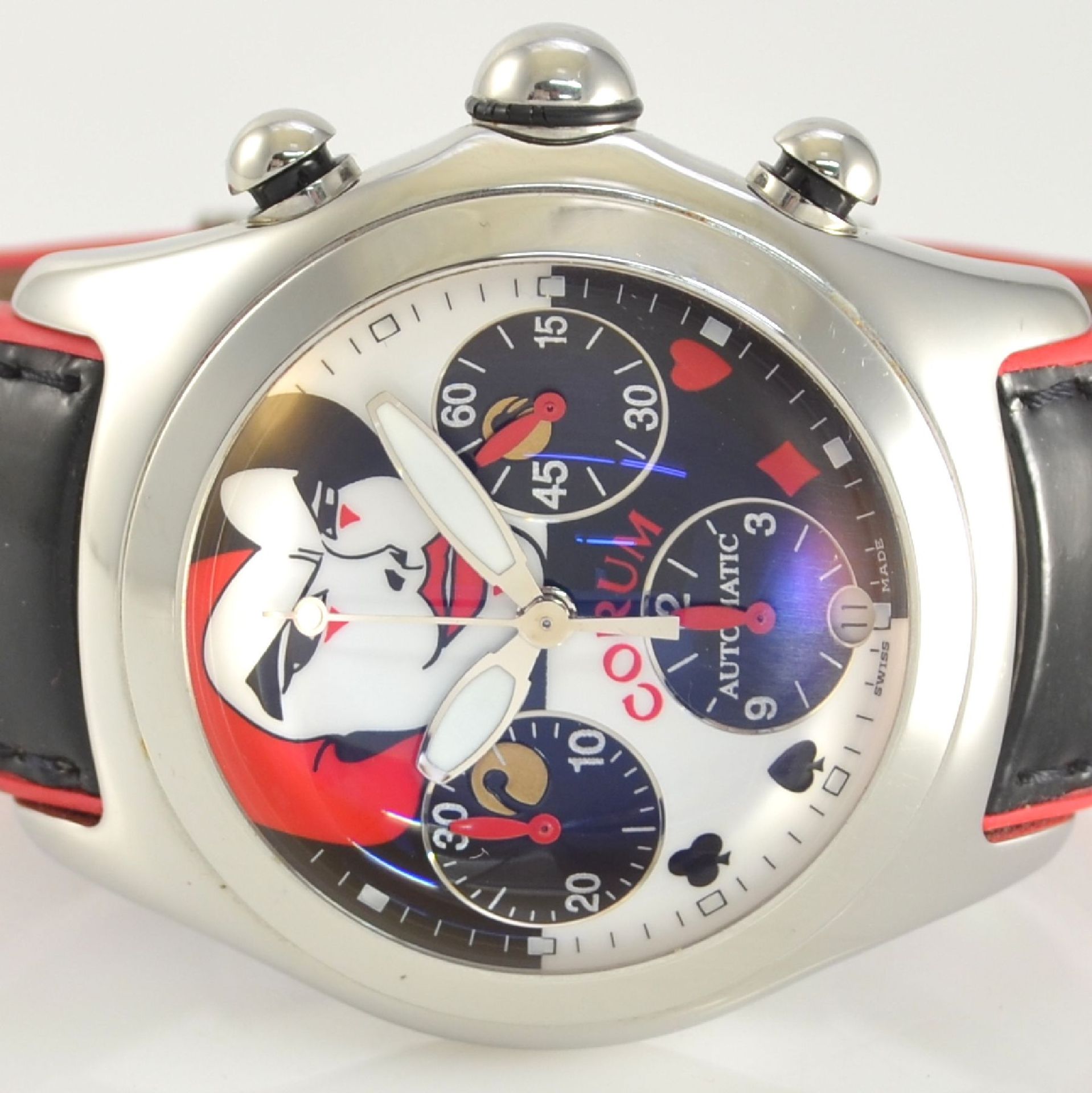 CORUM Armbandchonograph Modell Bubble Joker, Automatik, Ref. 285.240.20, ausverkauftes, auf weltweit - Bild 2 aus 8