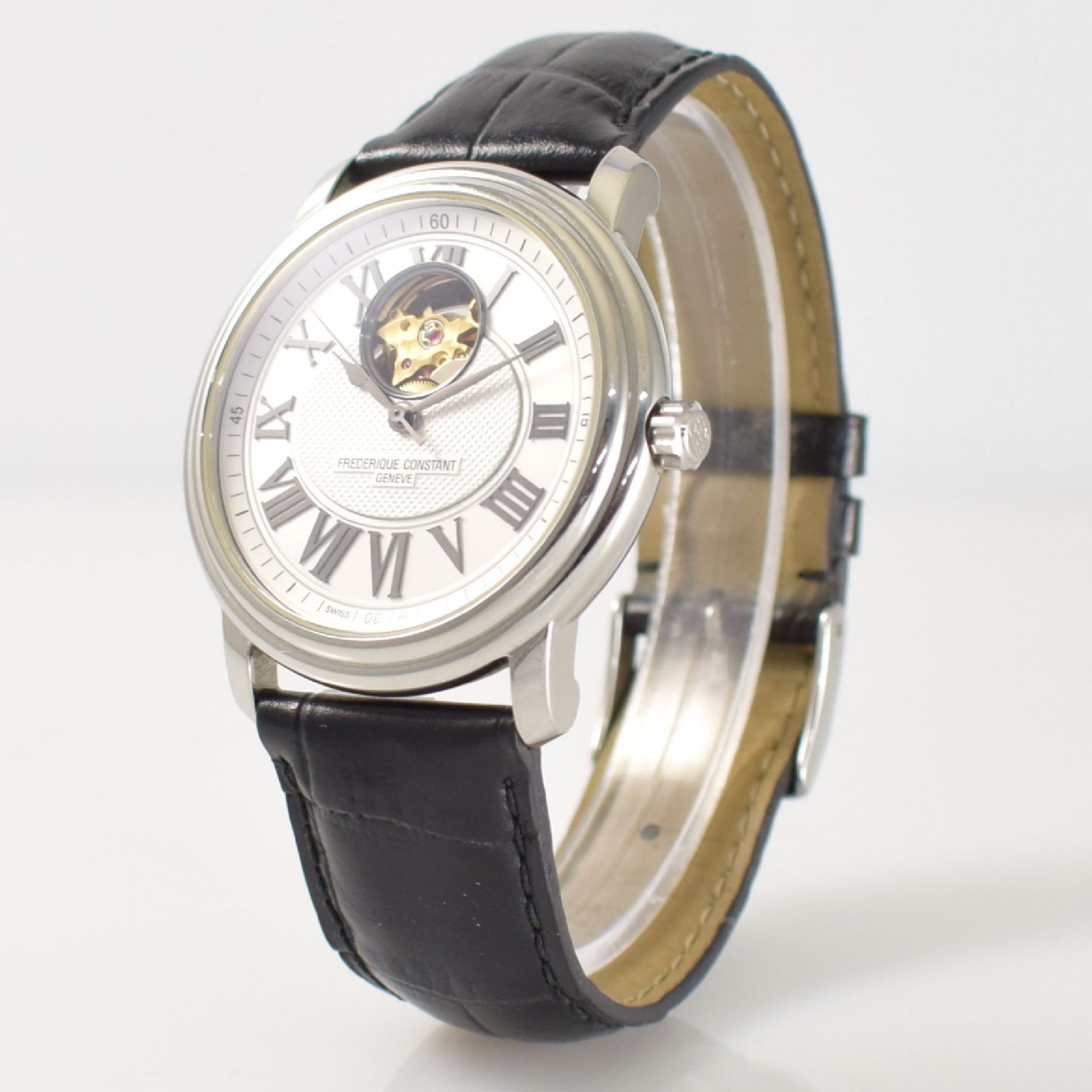 FREDERIQUE CONSTANT Herrenarmbanduhr Modell Persuasion Heart Beat in Edelstahl, Schweiz verk. lt. - Bild 4 aus 7