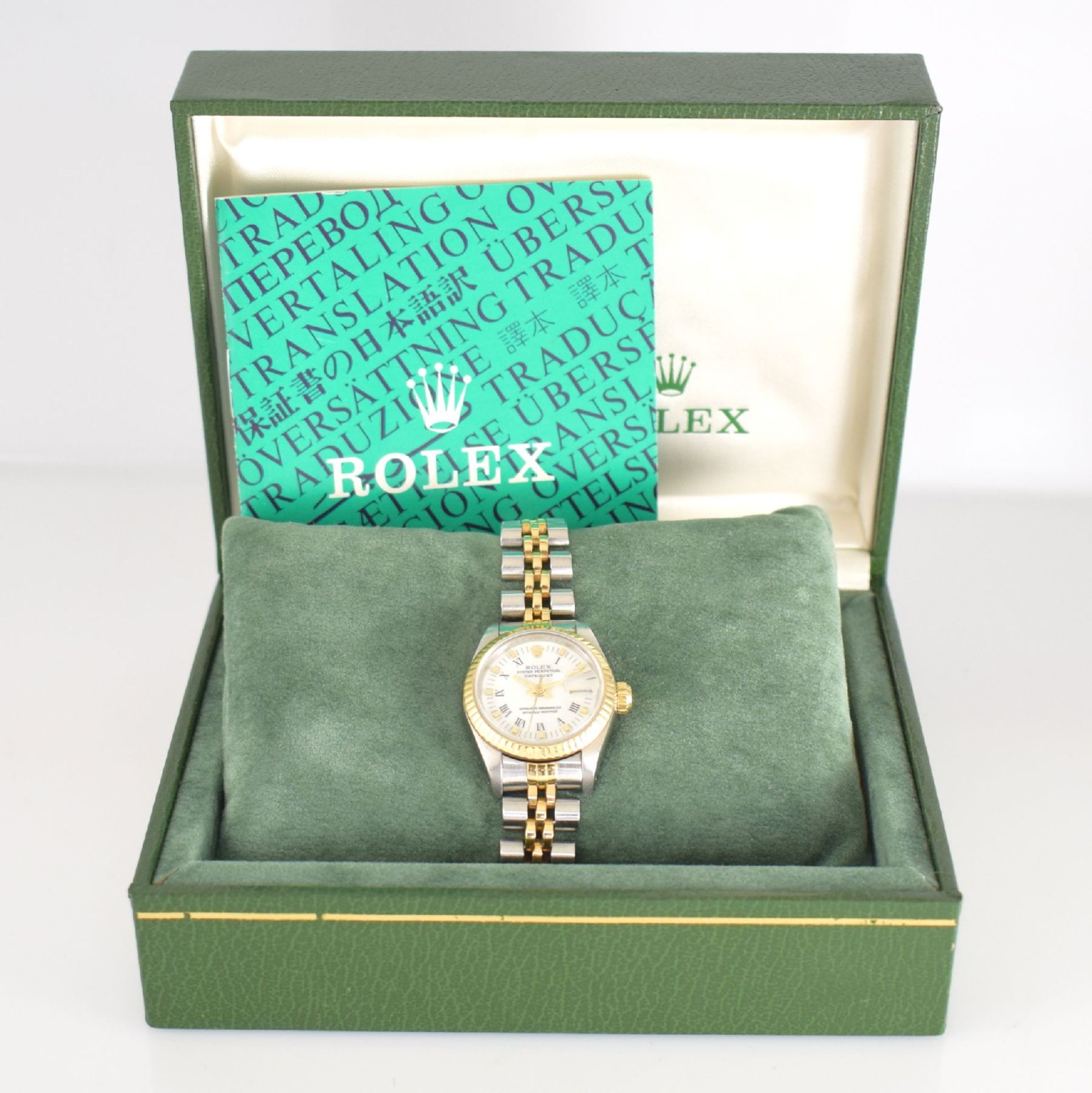 ROLEX Damenarmbanduhr Oyster Perpetual Datejust, Automatik, Ref. 69173, R-Serie, Chronometer der - Image 9 of 9