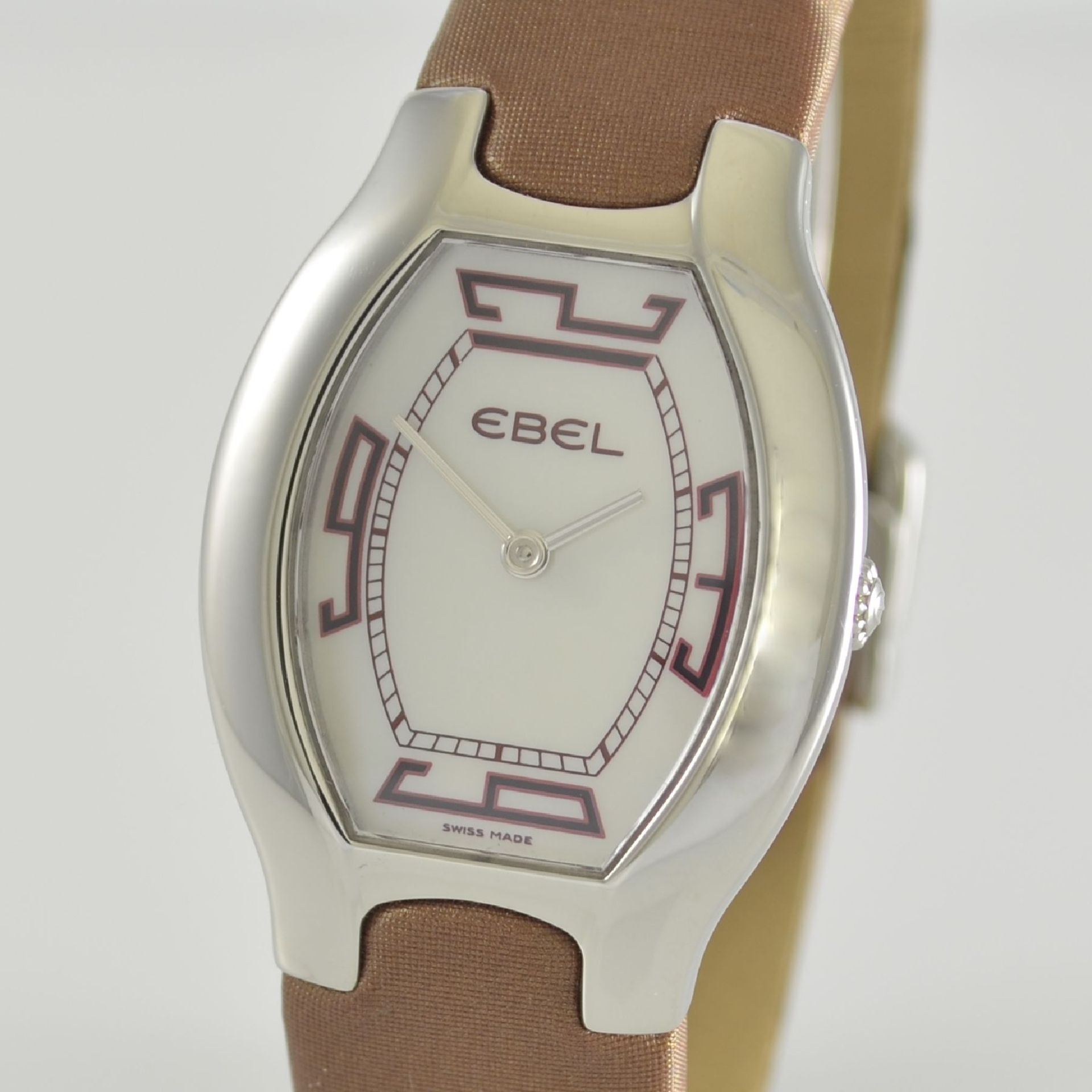 EBEL Beluga Damenarmbanduhr, Schweiz um 2005, quarz, Edelstahlgeh. inkl. orig. Lederband m. orig. - Image 4 of 6