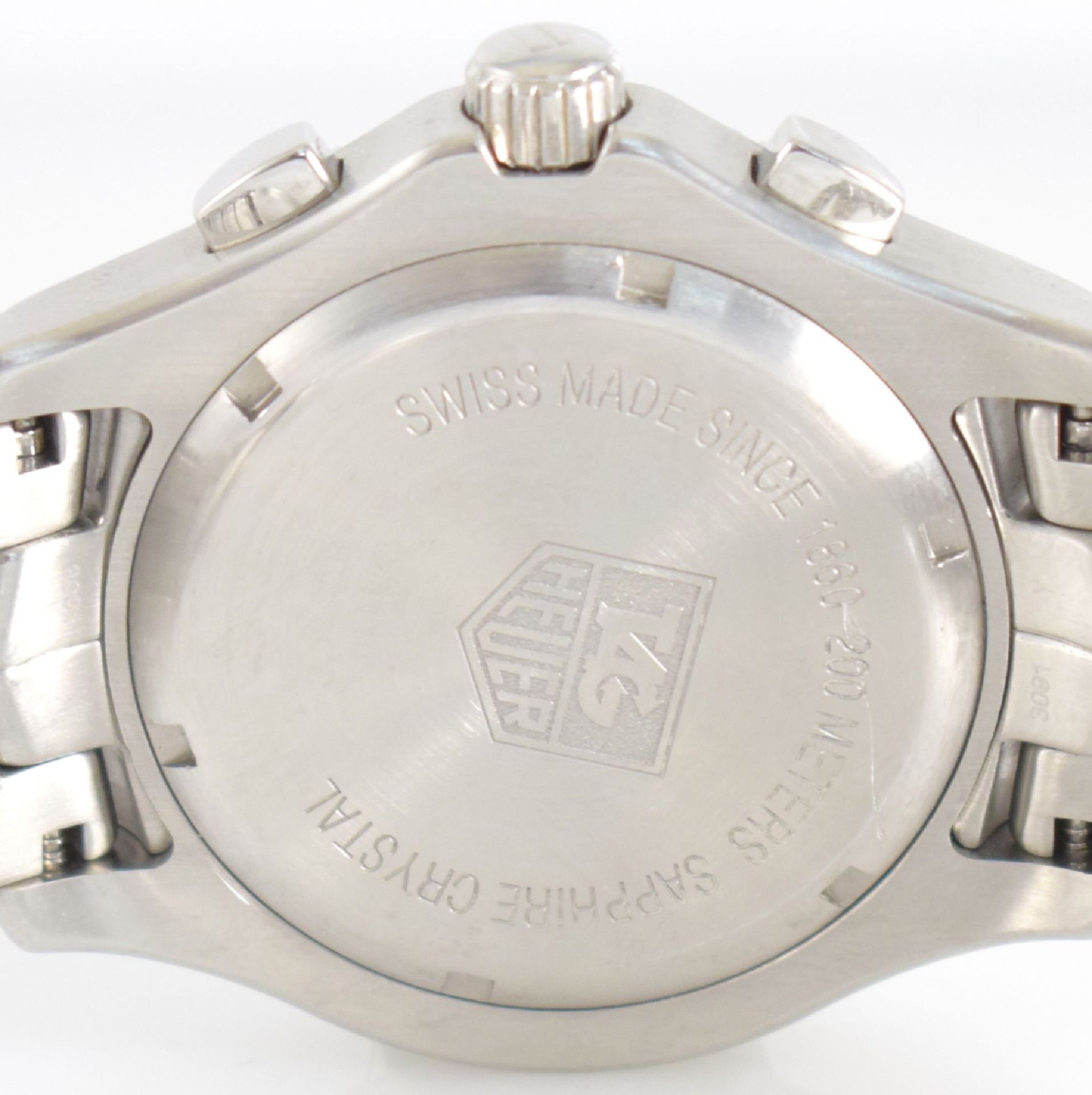 TAG HEUER Link Herrenarmbanduhr mit Chronograph, Schweiz um 2005, Ref. CJ1110, quarz, verschr. - Bild 7 aus 9