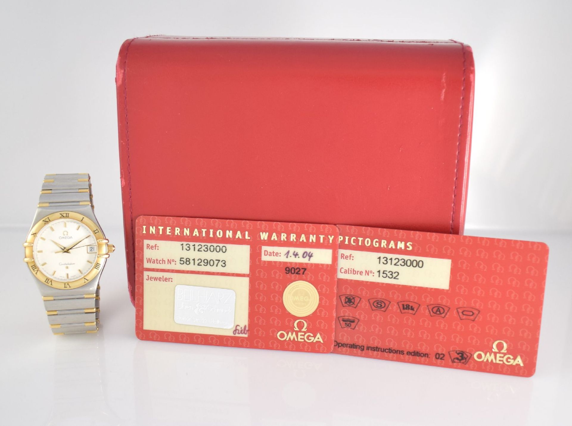 OMEGA Constellation Herrenarmbanduhr, Ref. 13123000, quarz, Edelstahl/Gold komb. Geh. inkl. - Bild 8 aus 8