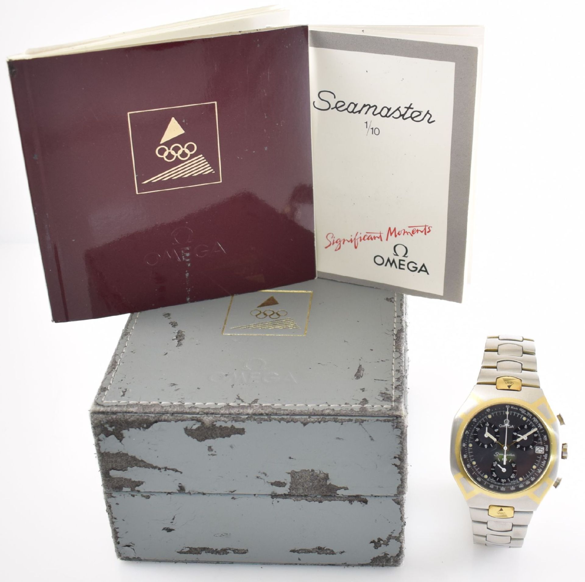 OMEGA Seamaster limitierter Chronograph "Albertville 1992 Barcelona" Olympia Edition 2886-3000, - Bild 7 aus 7