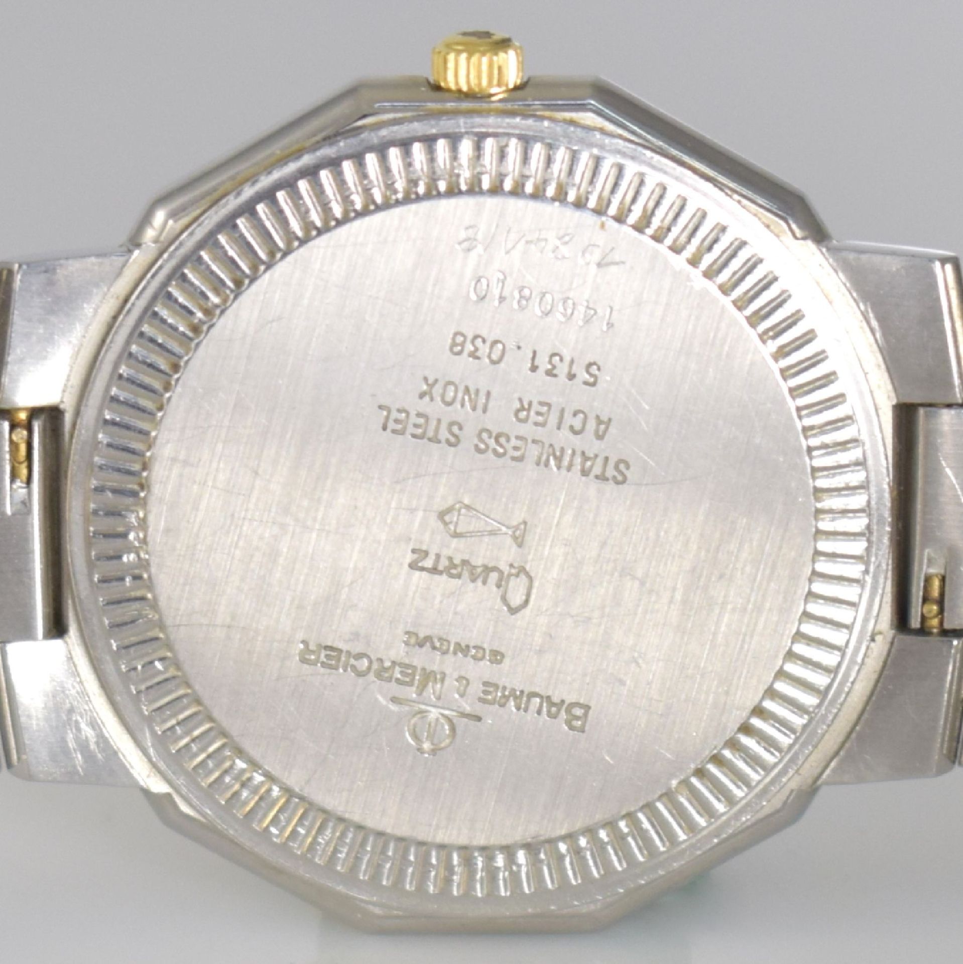 BAUME & MERCIER Armbanduhr Serie Riviera, Ref. 5131.038, Edelstahl/Gold komb. inkl. Gliederband m. - Bild 7 aus 9