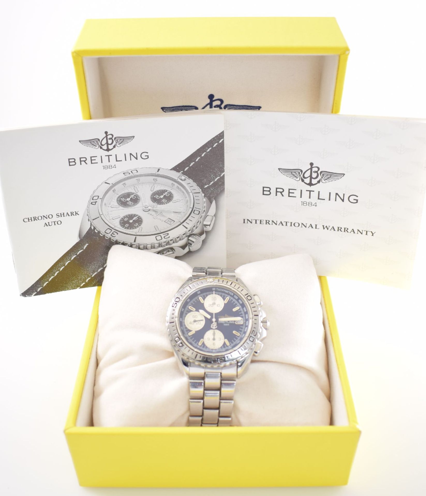 BREITLING Chrono Shark Herrenarmbanduhr mit Chronograph, Schweiz um 1994, Automatik, verschr. - Image 7 of 8