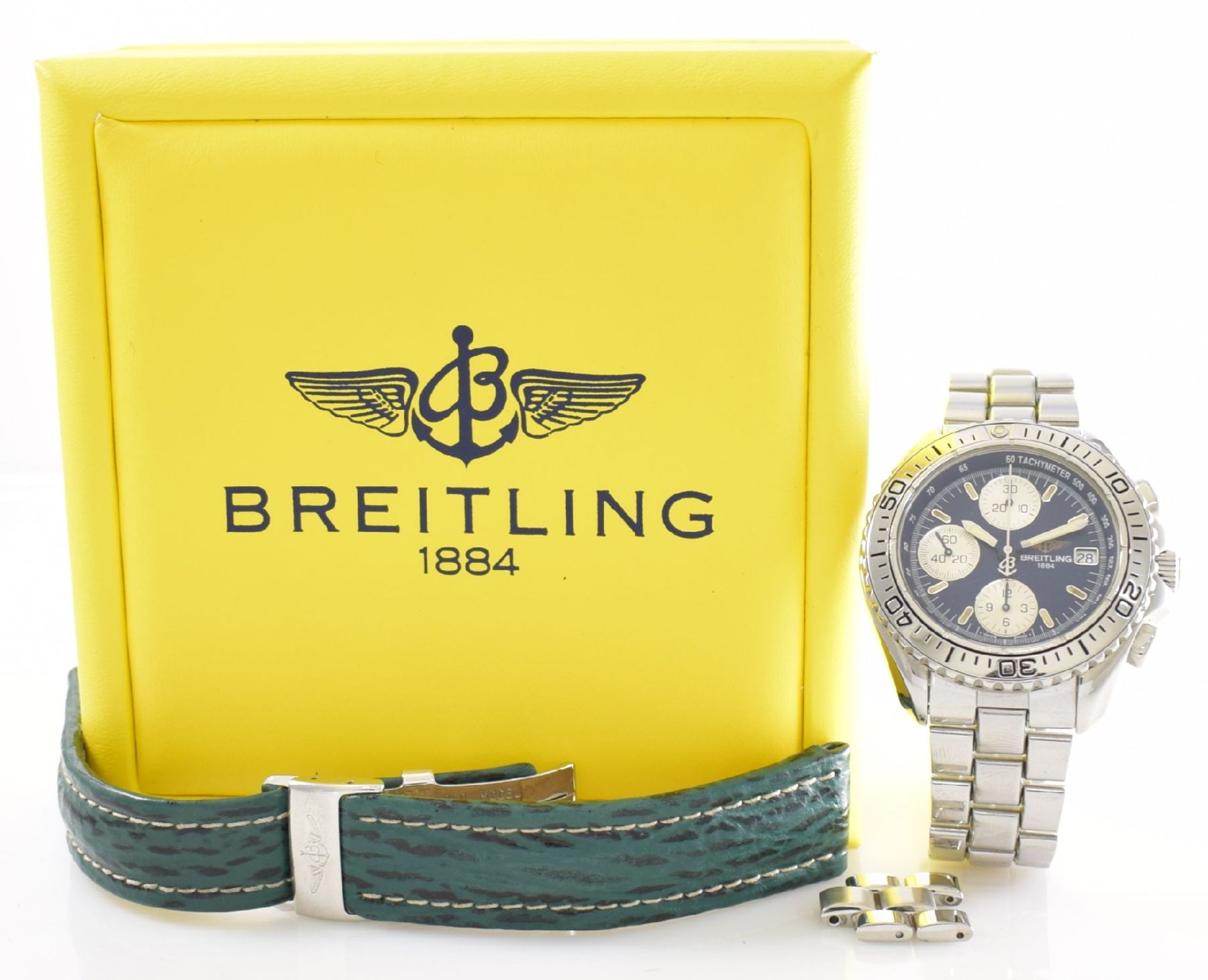 BREITLING Chrono Shark Herrenarmbanduhr mit Chronograph, Schweiz um 1994, Automatik, verschr. - Image 8 of 8