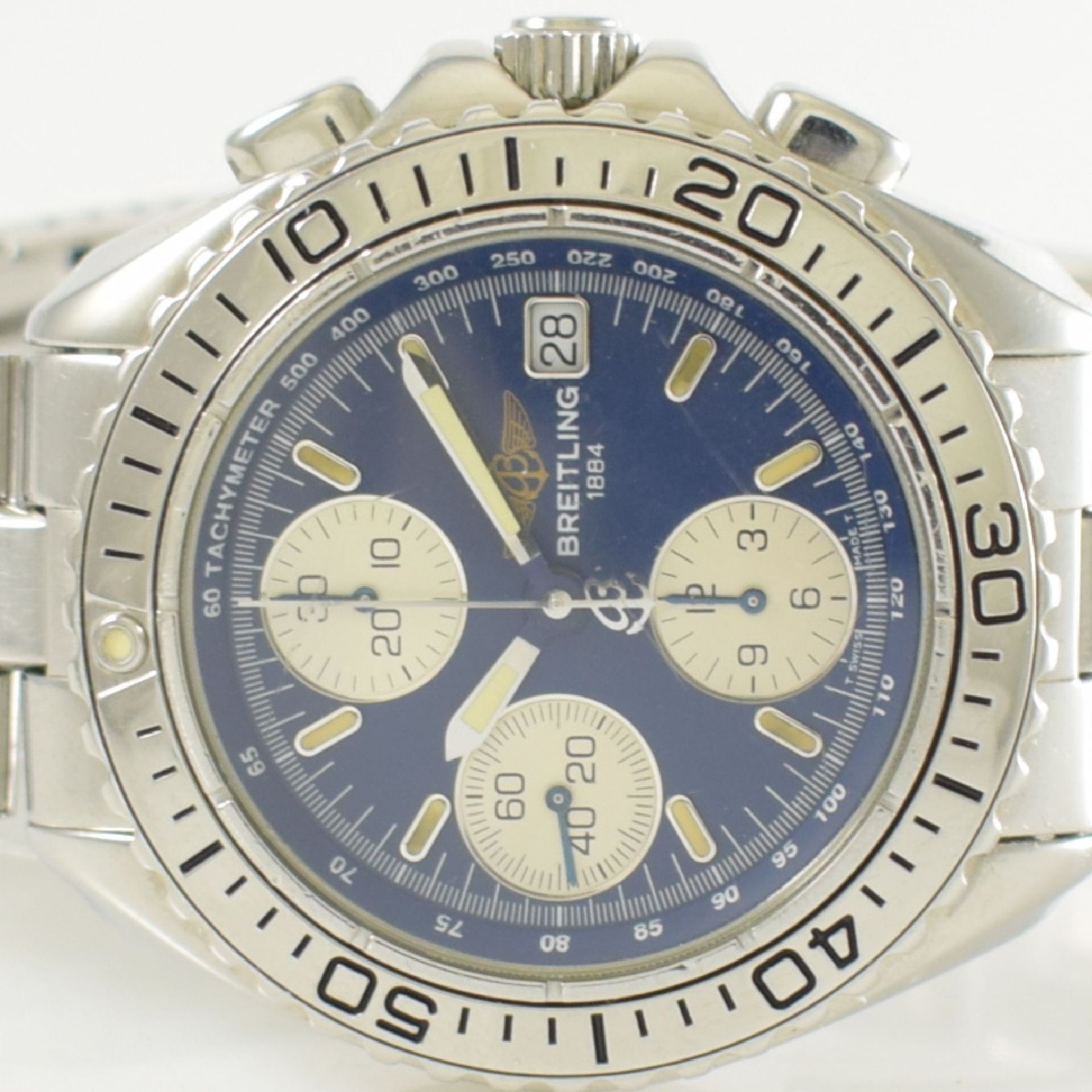 BREITLING Chrono Shark Herrenarmbanduhr mit Chronograph, Schweiz um 1994, Automatik, verschr. - Bild 2 aus 8