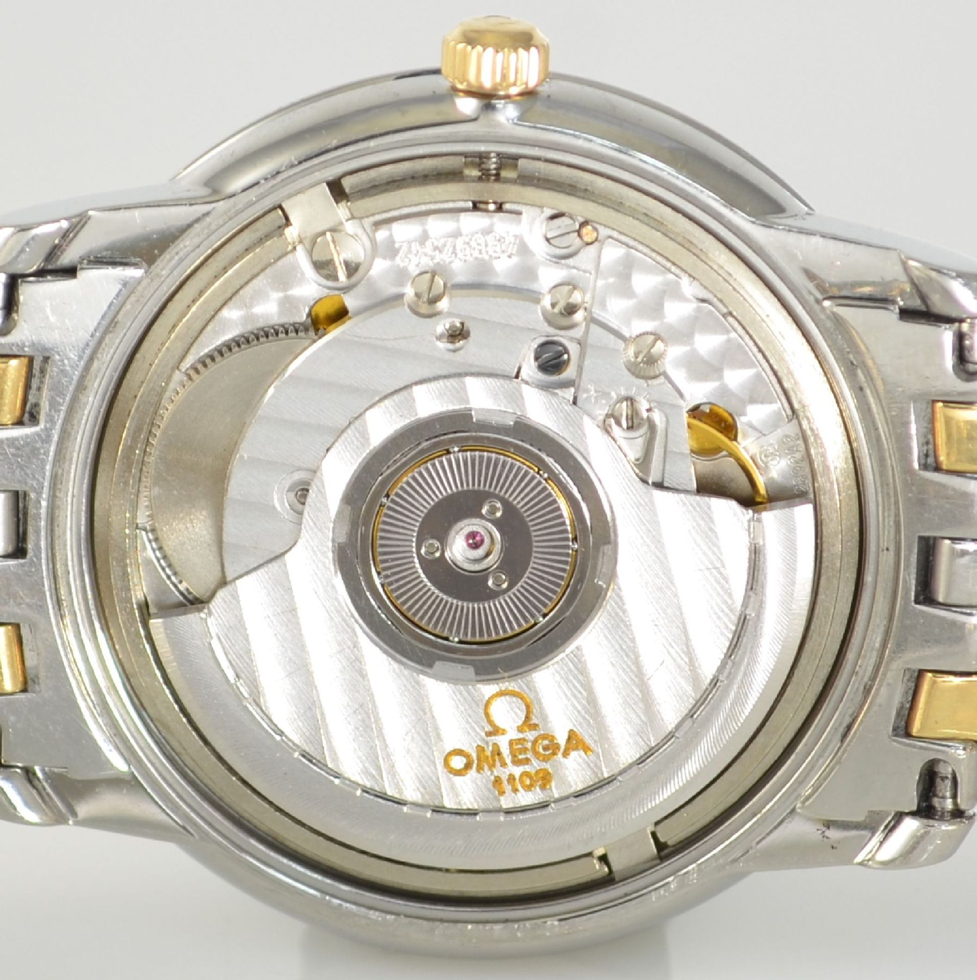 OMEGA Chronometer Herrenarmbanduhr in Stahl/Gold, Schweiz um 1990, Automatik, Ref. 368 1050, - Bild 8 aus 9