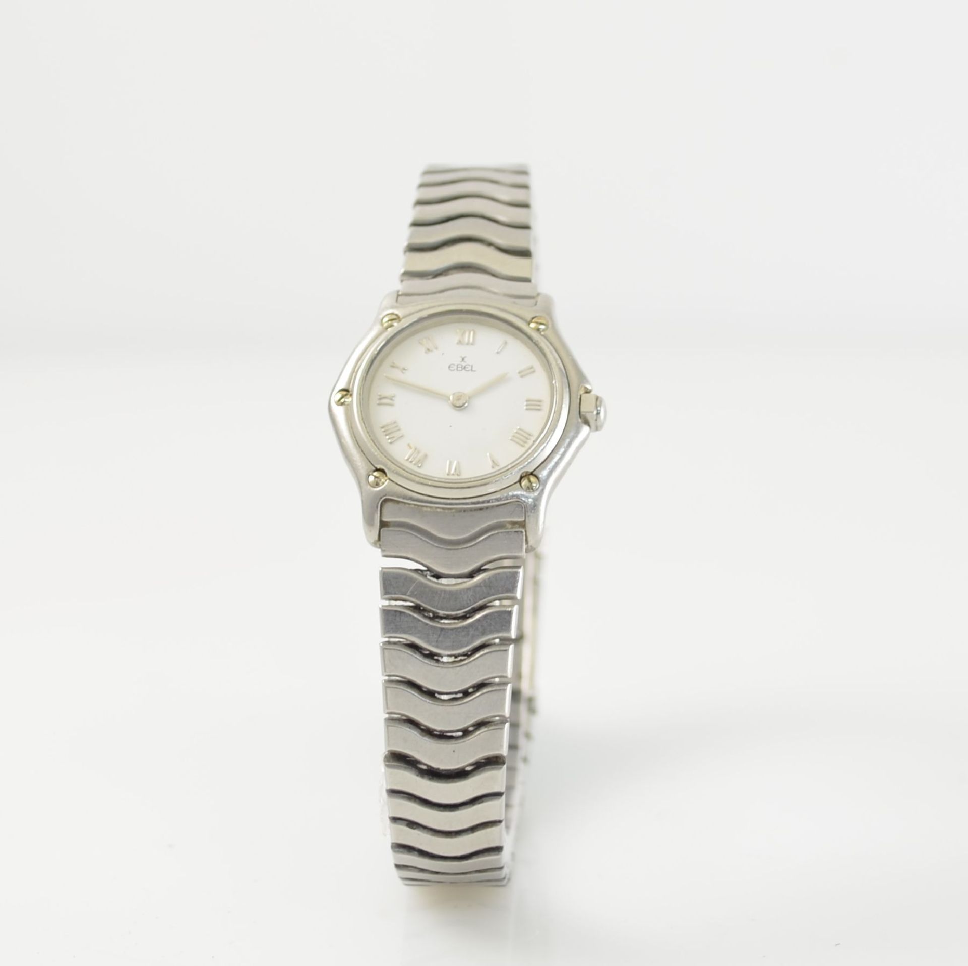 EBEL Damenarmbanduhr Classic, Ref. 11551150, Edelstahlgeh. inkl. Wellengliederband m. Faltschl., - Image 3 of 7