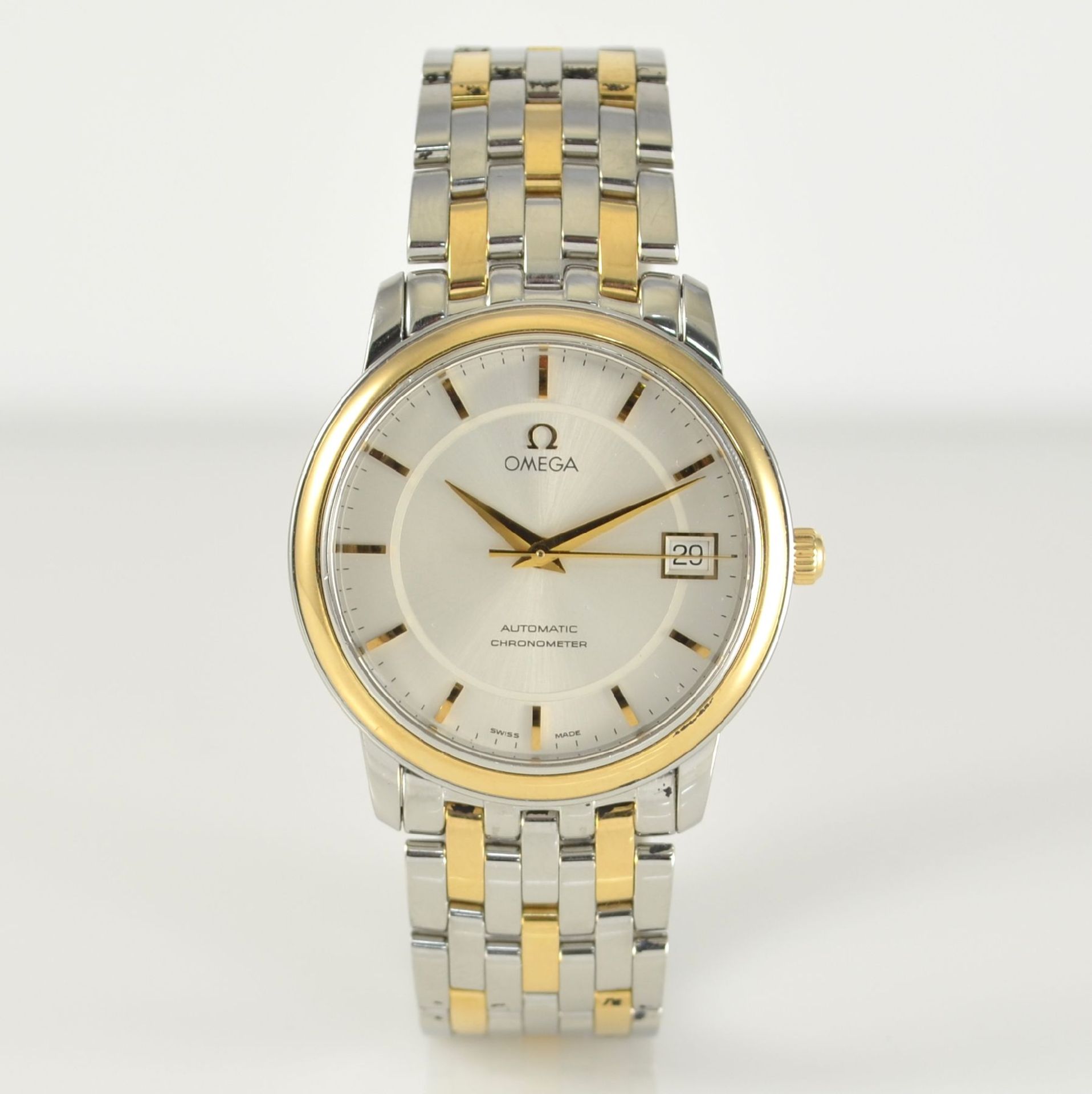 OMEGA Chronometer Herrenarmbanduhr in Stahl/Gold, Schweiz um 1990, Automatik, Ref. 368 1050, - Bild 3 aus 9