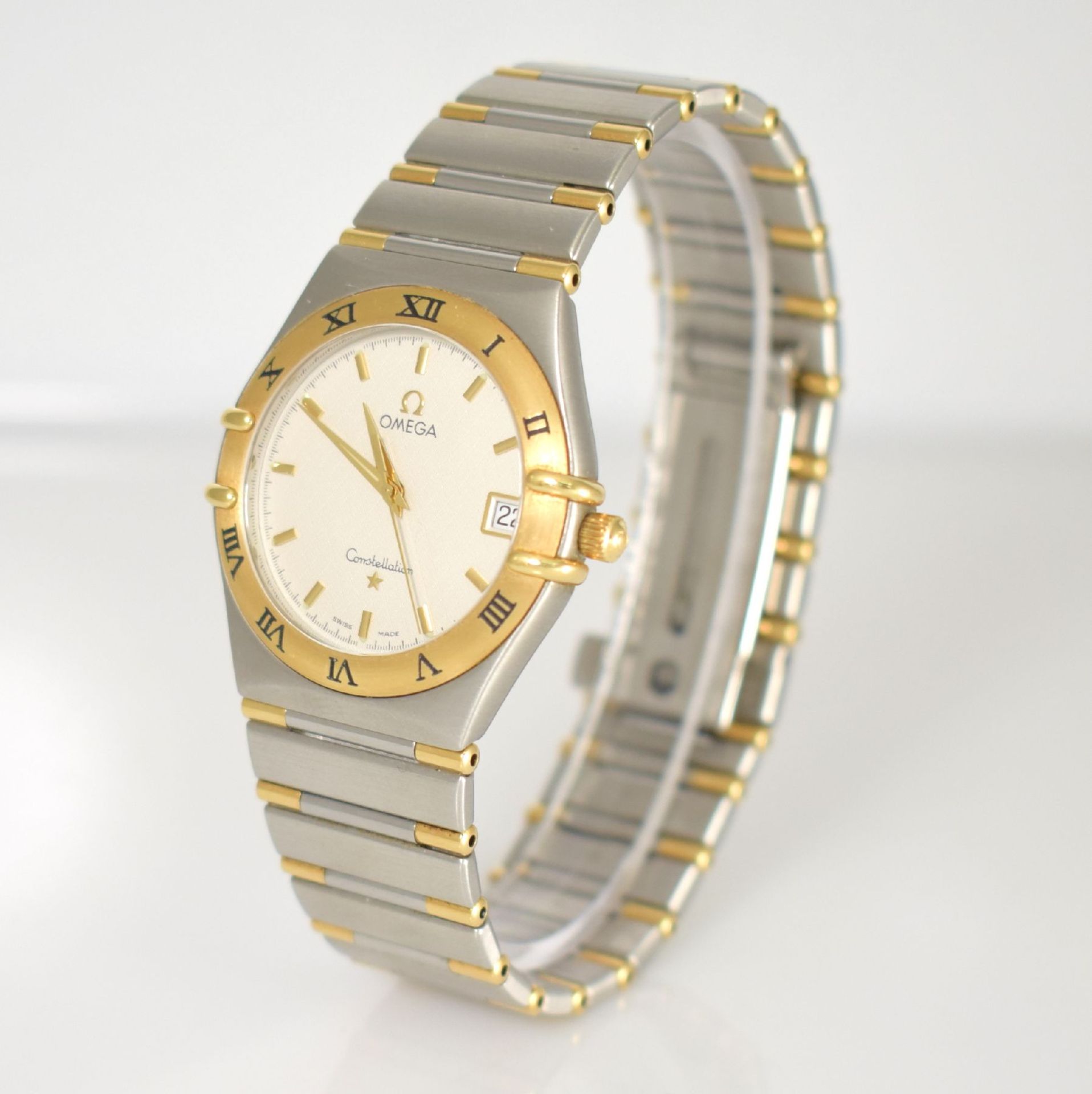 OMEGA Herrenarmbanduhr Serie Constellation, Schweiz um 2002, Ref. 396.1201, Edelstahl/Gold - Image 4 of 7