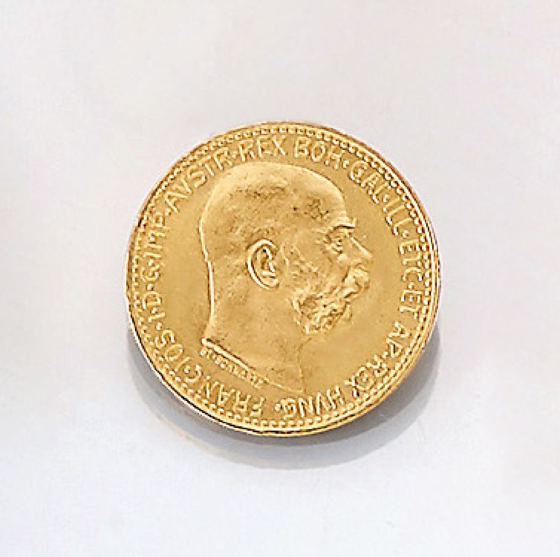 Goldmünze, 10 Kronen, Österreich-Ungarn, 1912, Franz Joseph I., offizielle NachprägungGold coin,