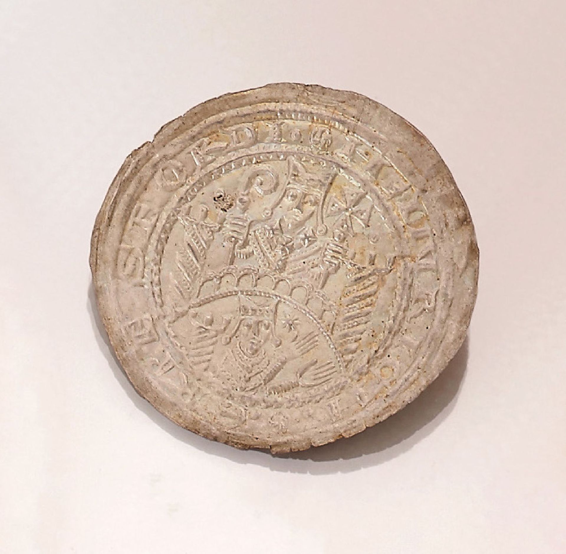 Silber Brakteat, Erfurt 1150, Münze/Mainz, für Heinrich I. von Harburg, 1142 - 1153, fürstliches