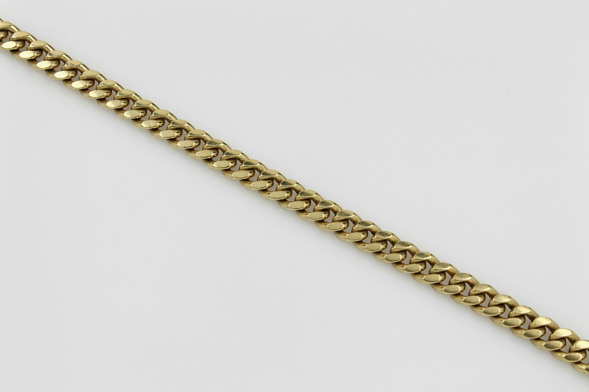 Massives 18 kt Gold Panzerband, GG 750/000, L. ca. 19 cm, Kastenschloss mit 2 Sicherheitsachten, ca.