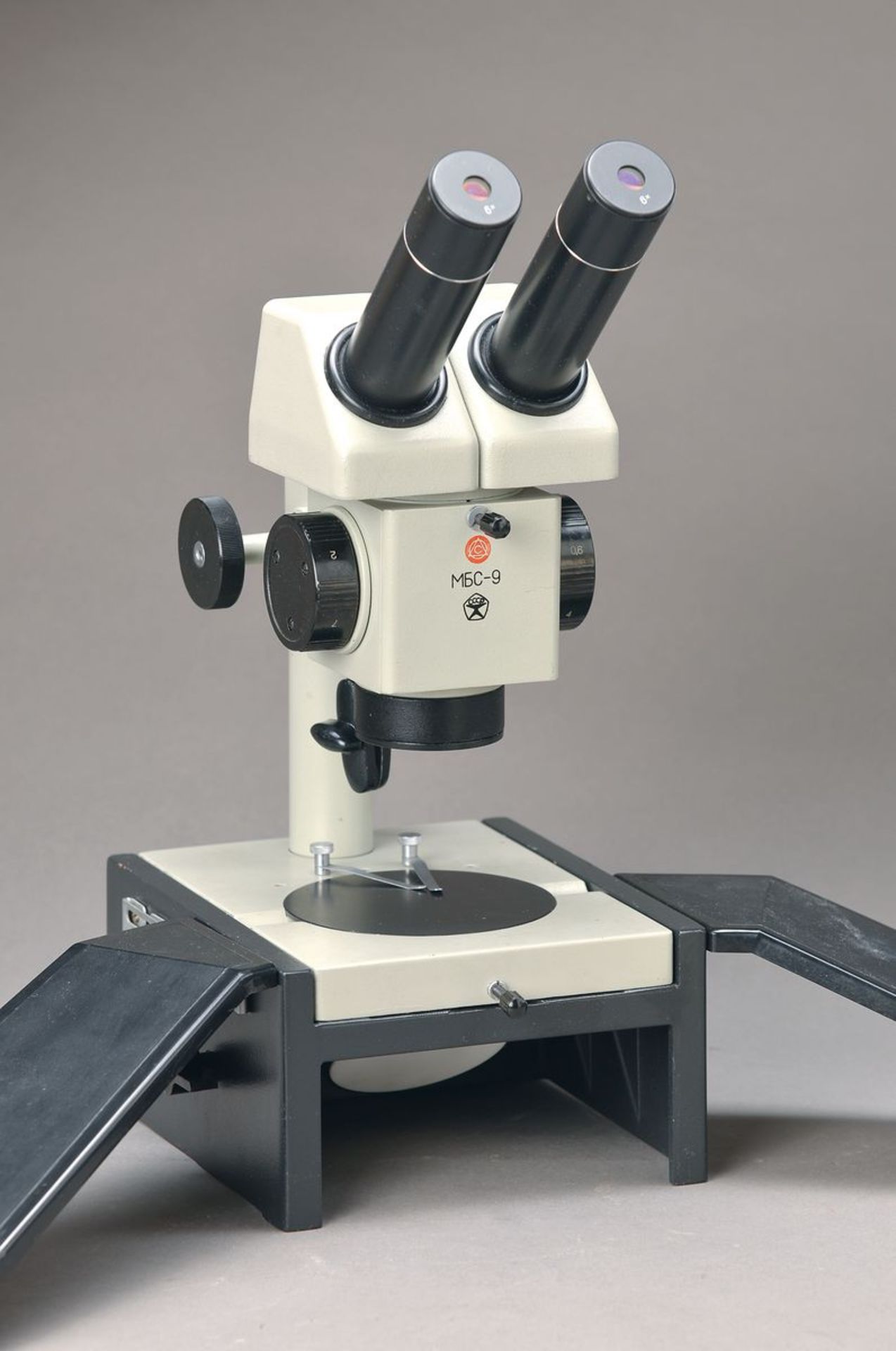Stereoskopisches Präzisionsmikroskop für Uhrmacher, Juweliere, Techniker usw., Marke MBS 9, grau