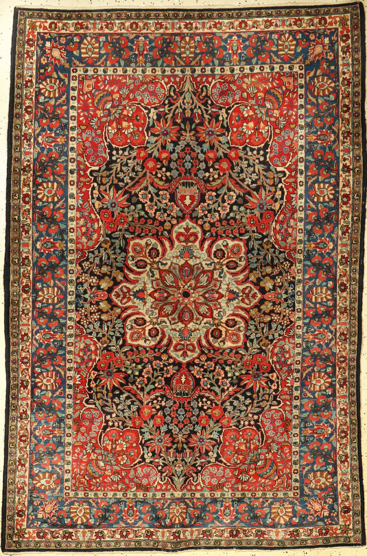 Semnan alt, Persien, ca. 70 Jahre, Wolle auf Baumwolle, ca. 194 x 128 cm, EHZ: 3Semnan rug old,