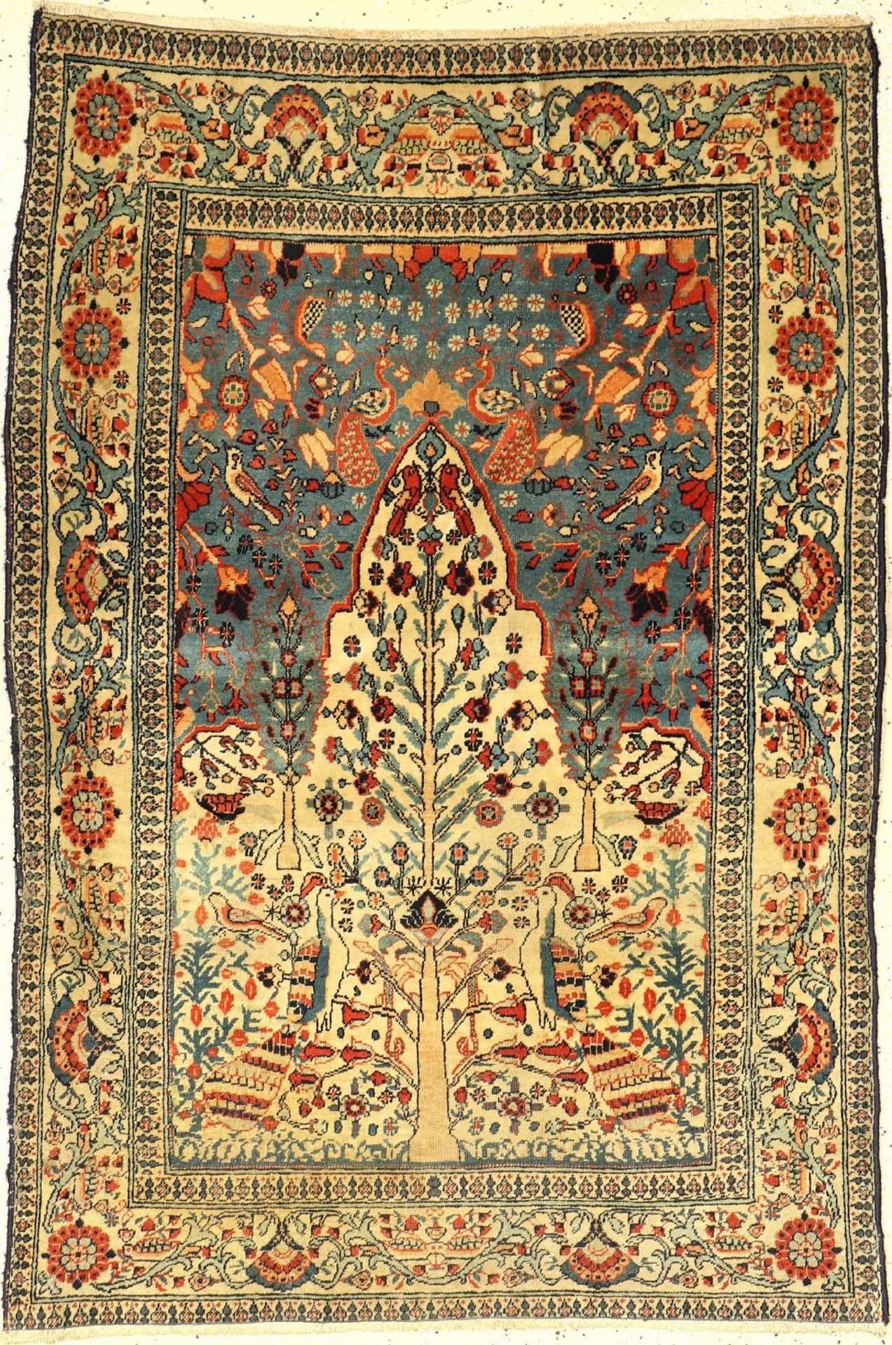 Täbriz antik, Persien, um 1900, Wolle auf Baumwolle, ca. 139 x 96 cm, EHZ: 3Tabriz rug, Persia,