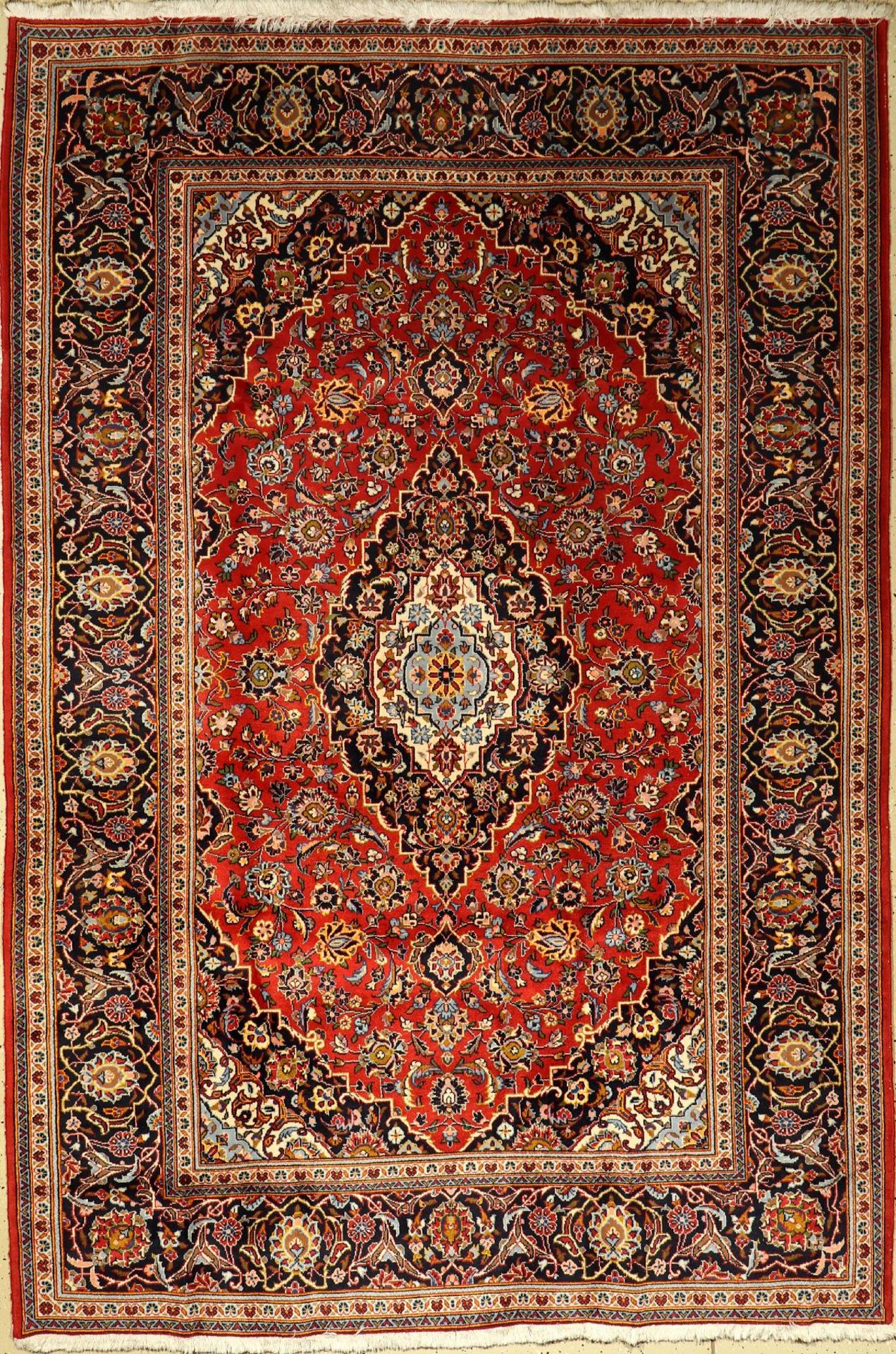 Keschan, Persien, ca. 30 Jahre, Wolle auf Baumwolle, ca. 300 x 204 cm, EHZ: 2-3Keshan carpet,