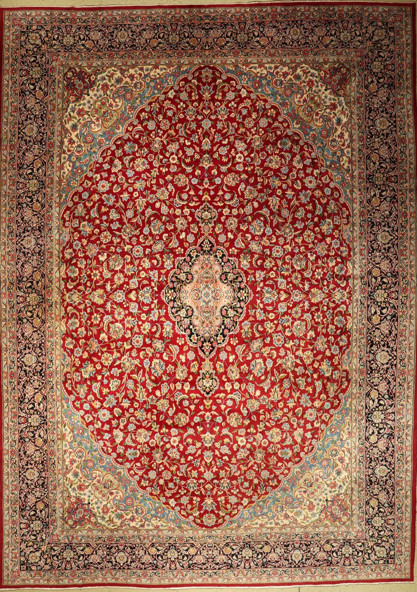 Kerman alt, Persien, ca. 60 Jahre, Wolle auf Baumwolle, ca. 485 x 350 cm, EHZ: 4-5 (starker