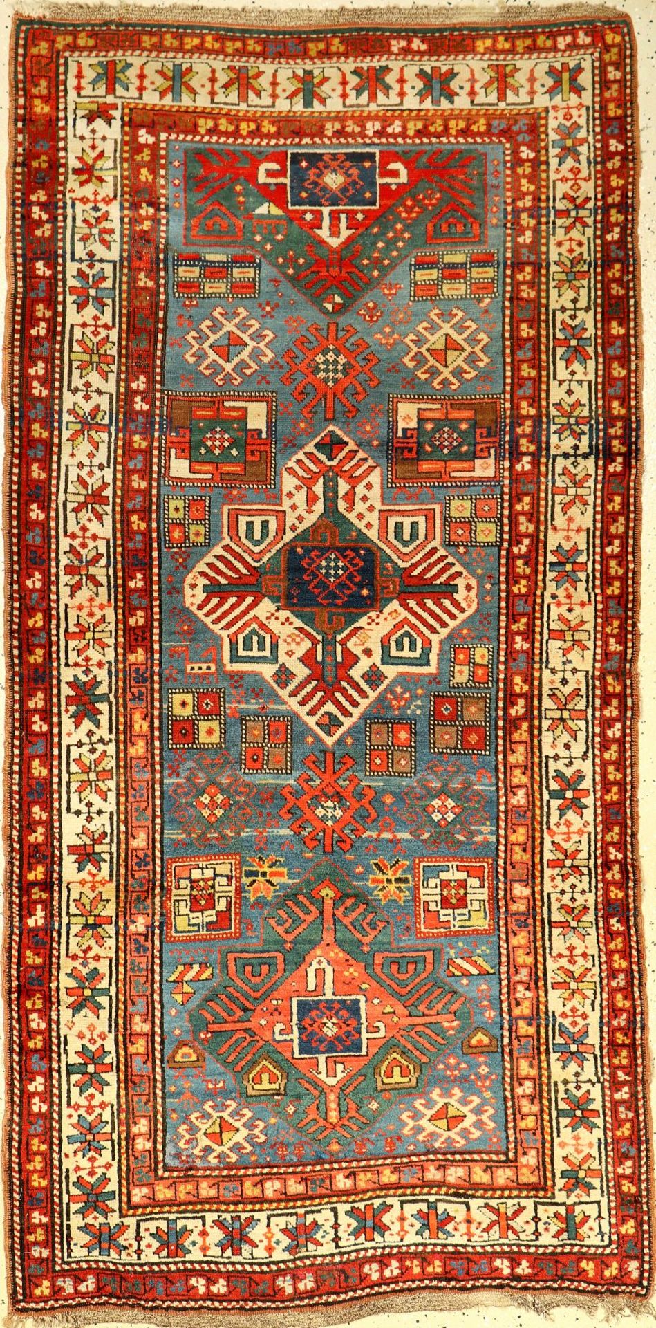 Karabagh alt, Kaukasus, um 1910, Wolle auf Wolle, ca. 220 x 119 cm, EHZ: 3Karabagh rug old,