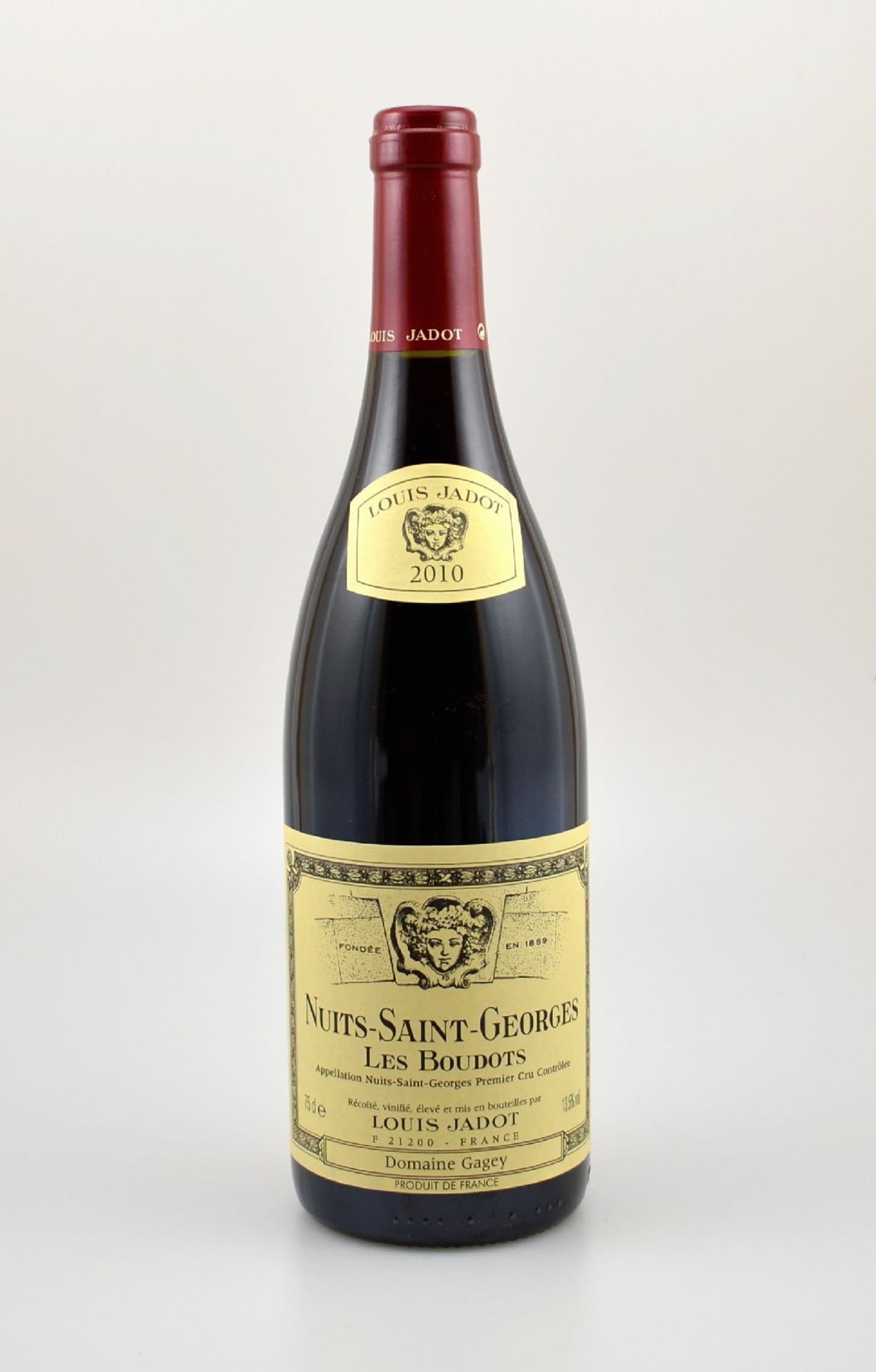 2 Flaschen 2010 Louis Jadot, Nuits-Saint-George Les Boudots, ca. 75 cl, 13,5 % Vol, Füllstände: