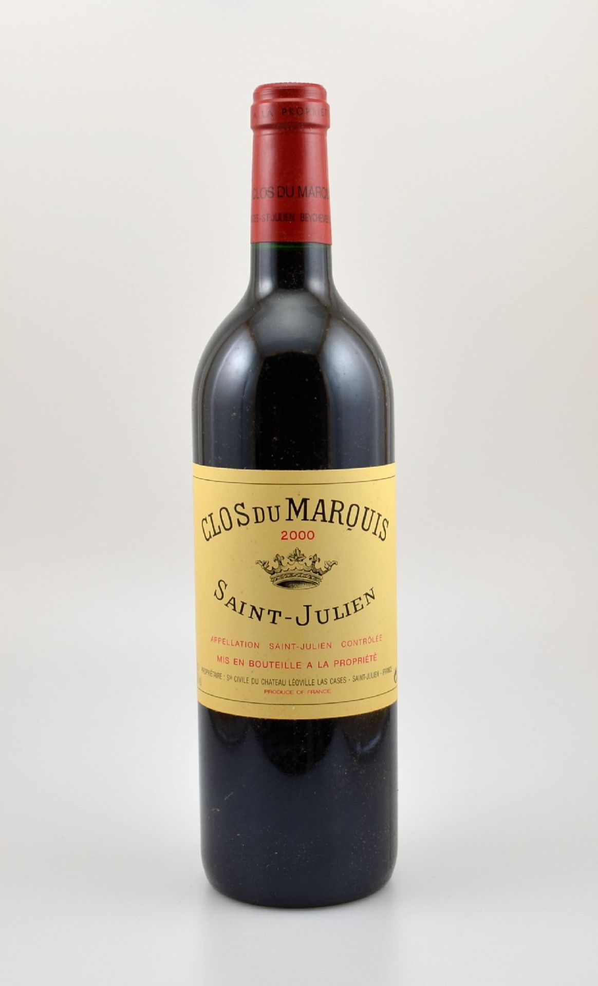 3 Flaschen 2000er Clos du Marquis, Saint-Julien, 2. Wein von Leoville-Las Cases, je ca. 75 cl,