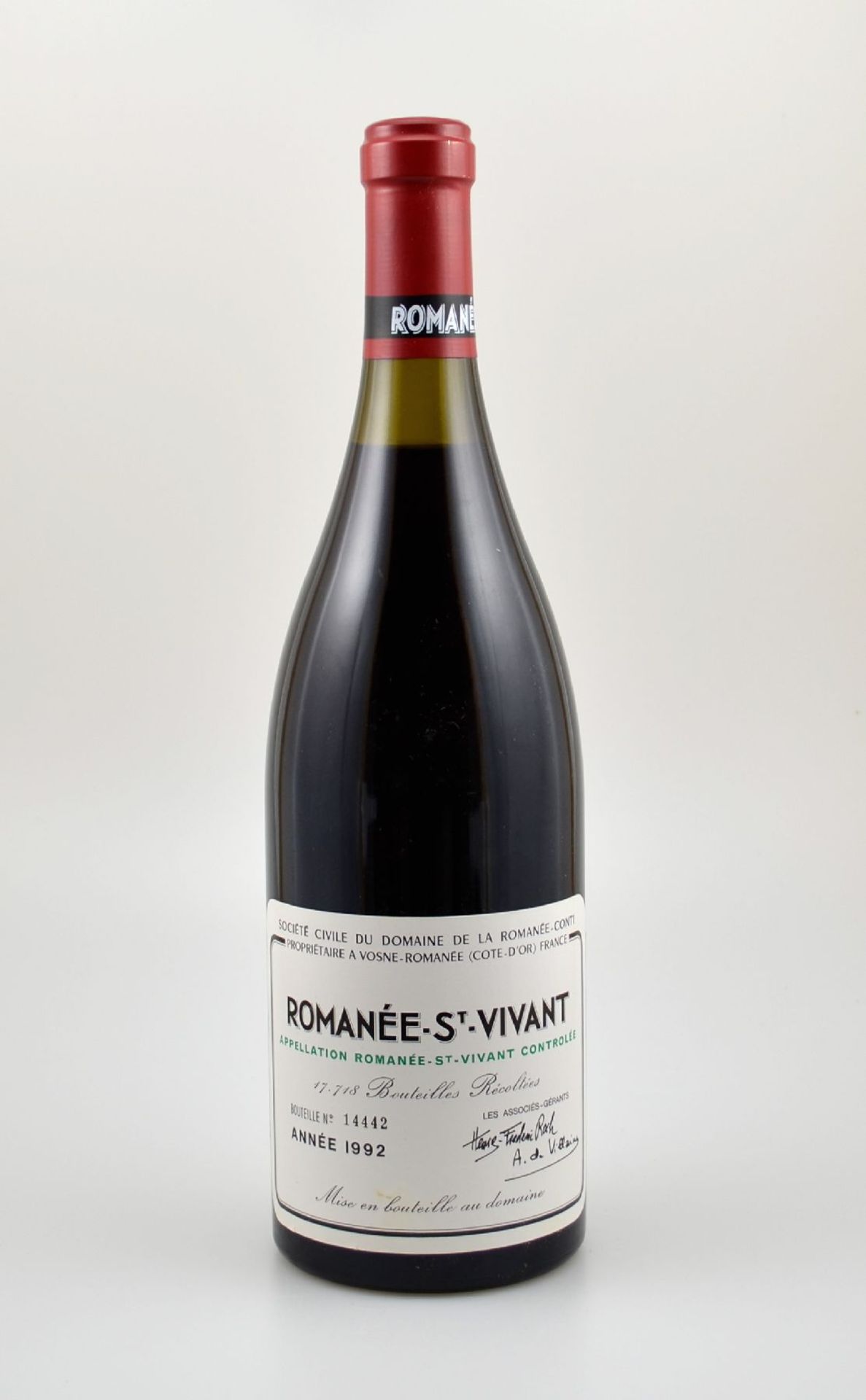 1 Flasche 1992 Romanee St-Vivant Grand Cru, Domaine de La Romanee-Conti, ca. 75 cl, 13 % Vol.,