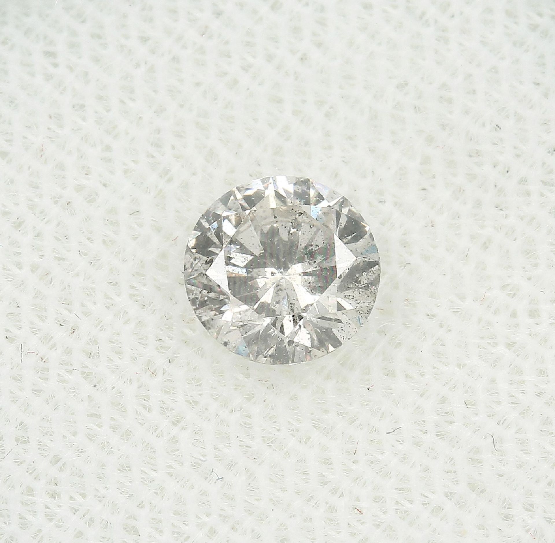 Loser Brillant, 0.60 ct get.Weiß(L)/p2, mit HRD-Expertise Schätzpreis: 1300, - EURLoose brilliant, - Bild 2 aus 4