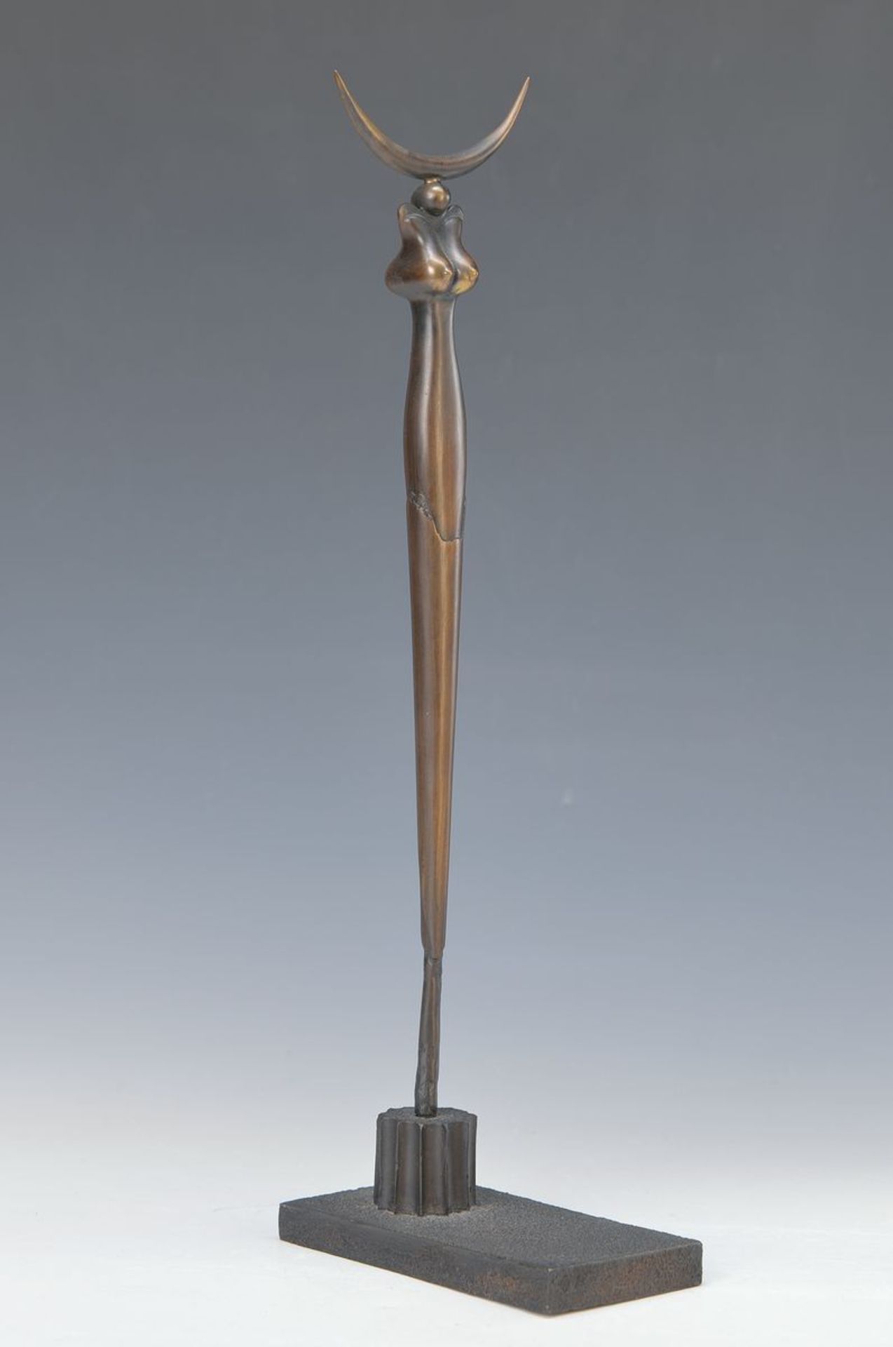 Paul Wunderlich, Eberswalde 1927-2010 Saint Pierre-de-Vassols, Bronzeskulptur, Mondische-Stele,