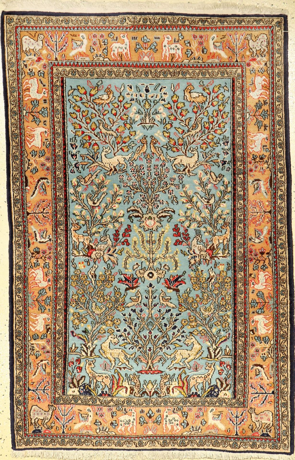 Ghom alt, Persien, ca. 40 Jahre, Wolle auf Baumwolle, ca. 162 x 105 cm, EHZ: 2Qum Rug, Persia, circa