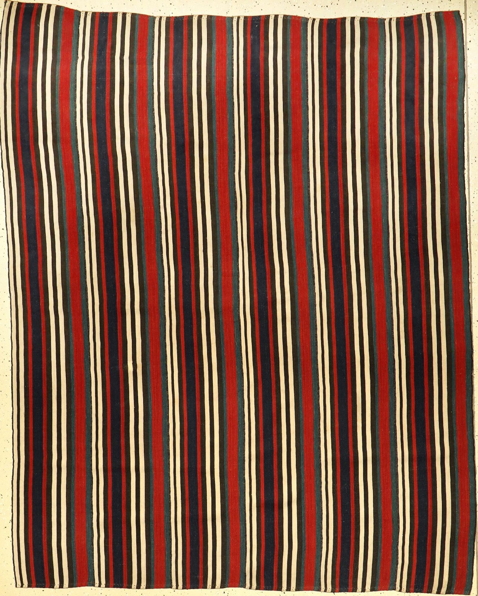 Djajim alt, Persien, ca. 70 Jahre, Wolle auf Wolle, ca. 215 x 175 cm, EHZ: 2Striped Djajim "