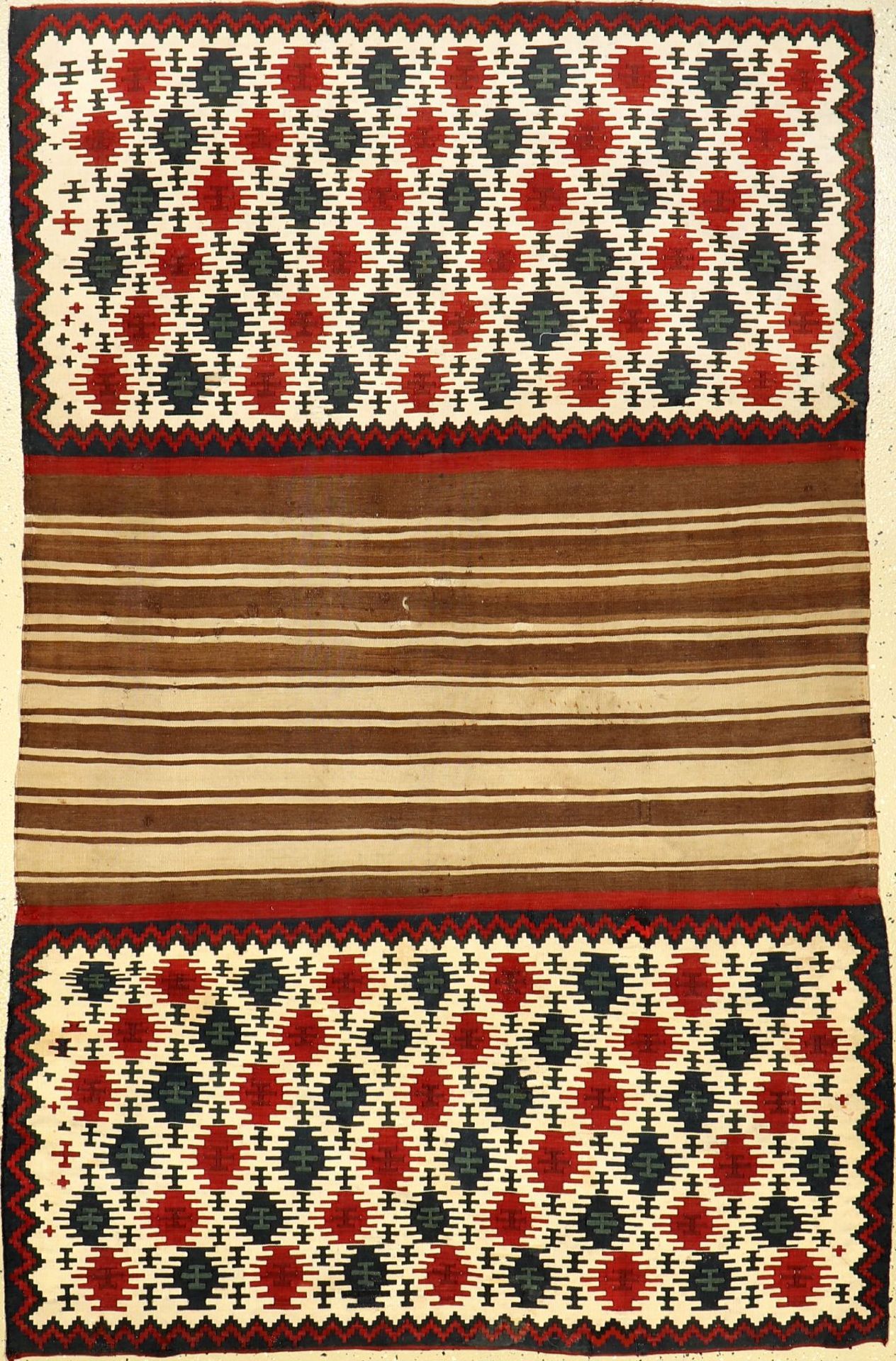 Schasavan Mafrashseiten, antik, Persien, um1900, Wolle auf Wolle, ca. 186 x 118 cm, sammelwürdig,