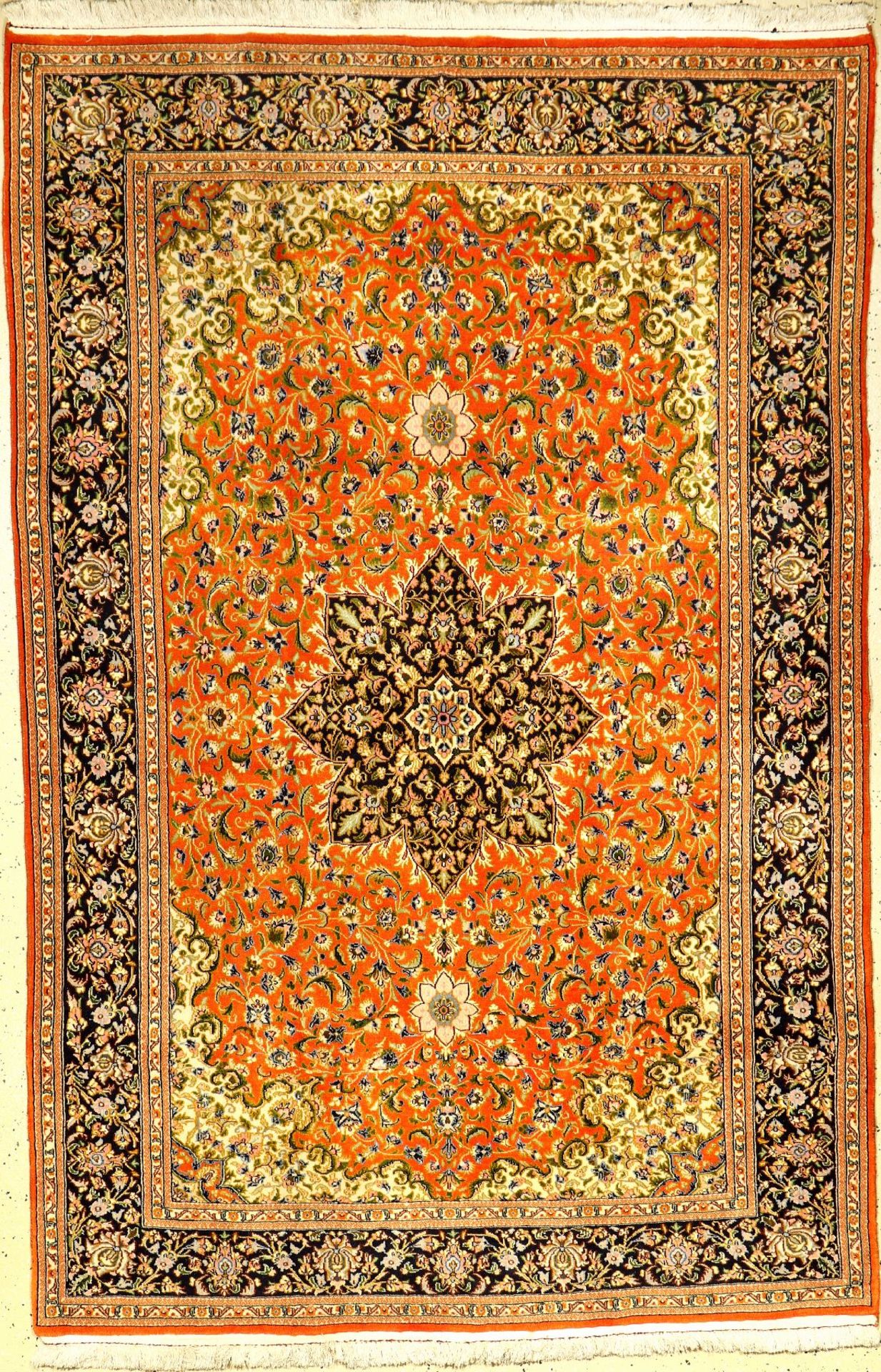 Ghom Kork, Persien, ca. 30 Jahre, Korkwolle, ca. 210 x 138 cm, EHZ: 2Kurk Qum Rug, Persia, circa